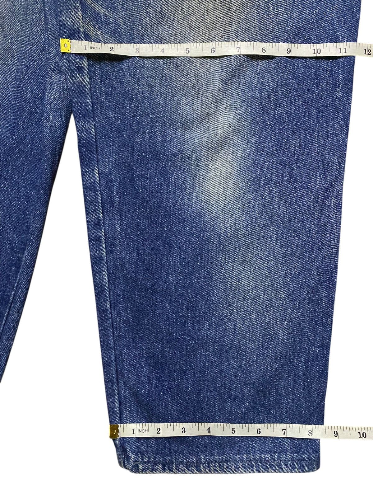 Japanese Brand Vintage Y2K New Caution Brand Blue Wash Baggy Jeans Size US 31 - 12 Thumbnail