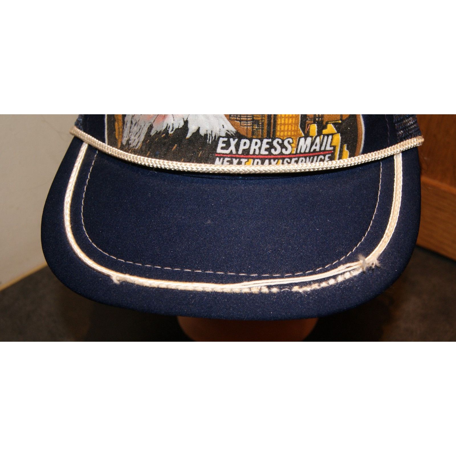 Vintage VTG Express Mail Snapback Hat Cap US Postal Next Day Service Size ONE SIZE - 3 Thumbnail