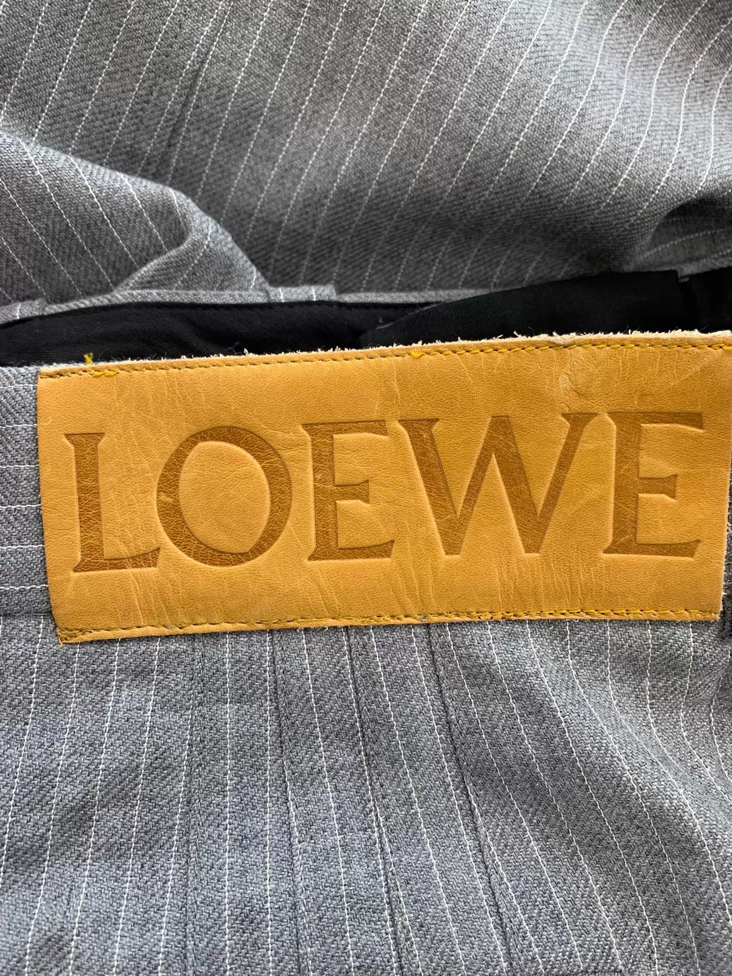 Loewe Loewe Gray Vertical Stripe Cuffed Pants 32 New Size 24" / US 00 / IT 34 - 4 Thumbnail