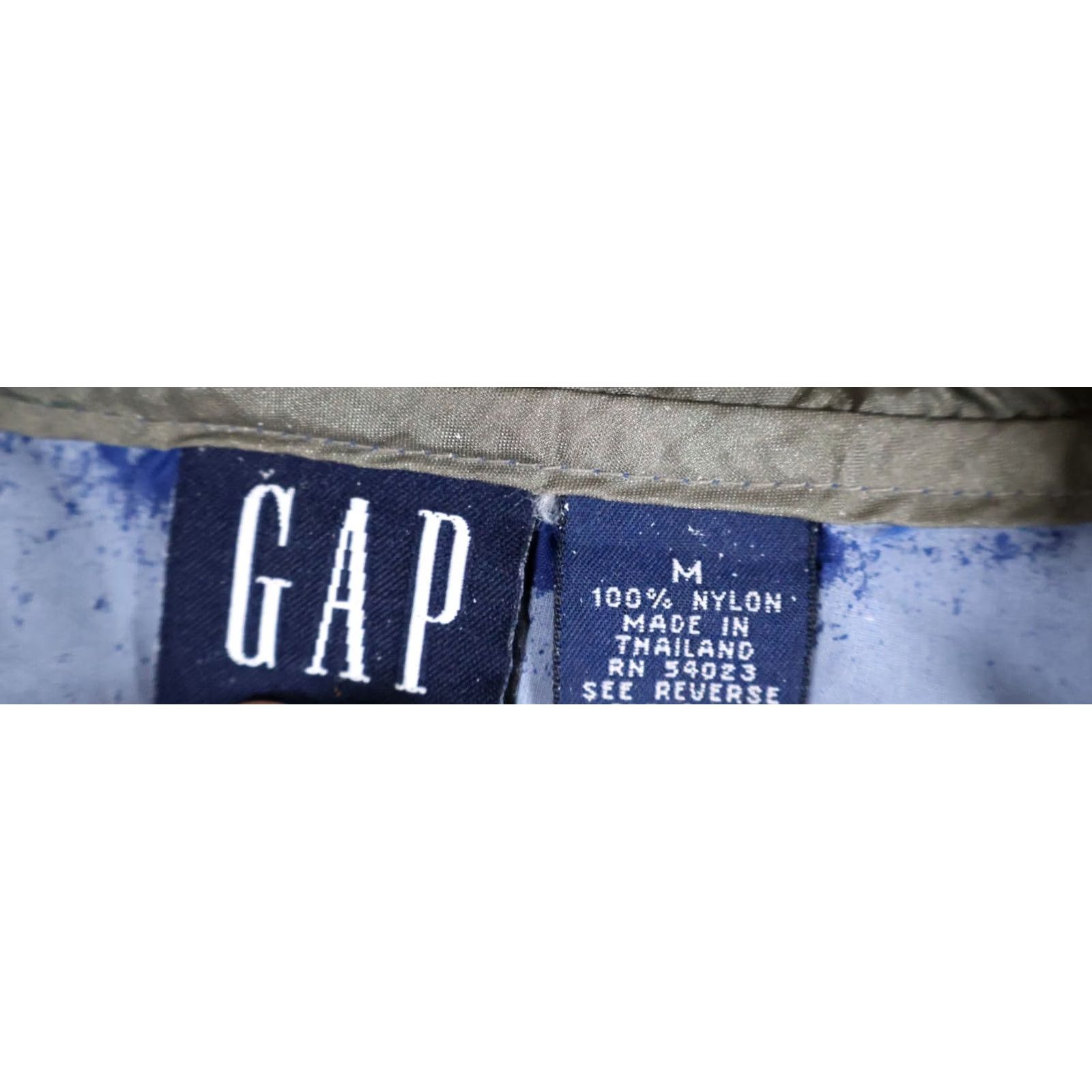 Gap VINTAGE Gap Windbreaker Jacket Mens Medium Blue 1/4 Zip Hooded Nylon 90s Retro Casual Jacket Mens Size US M / EU 48-50 / 2 - 3 Thumbnail