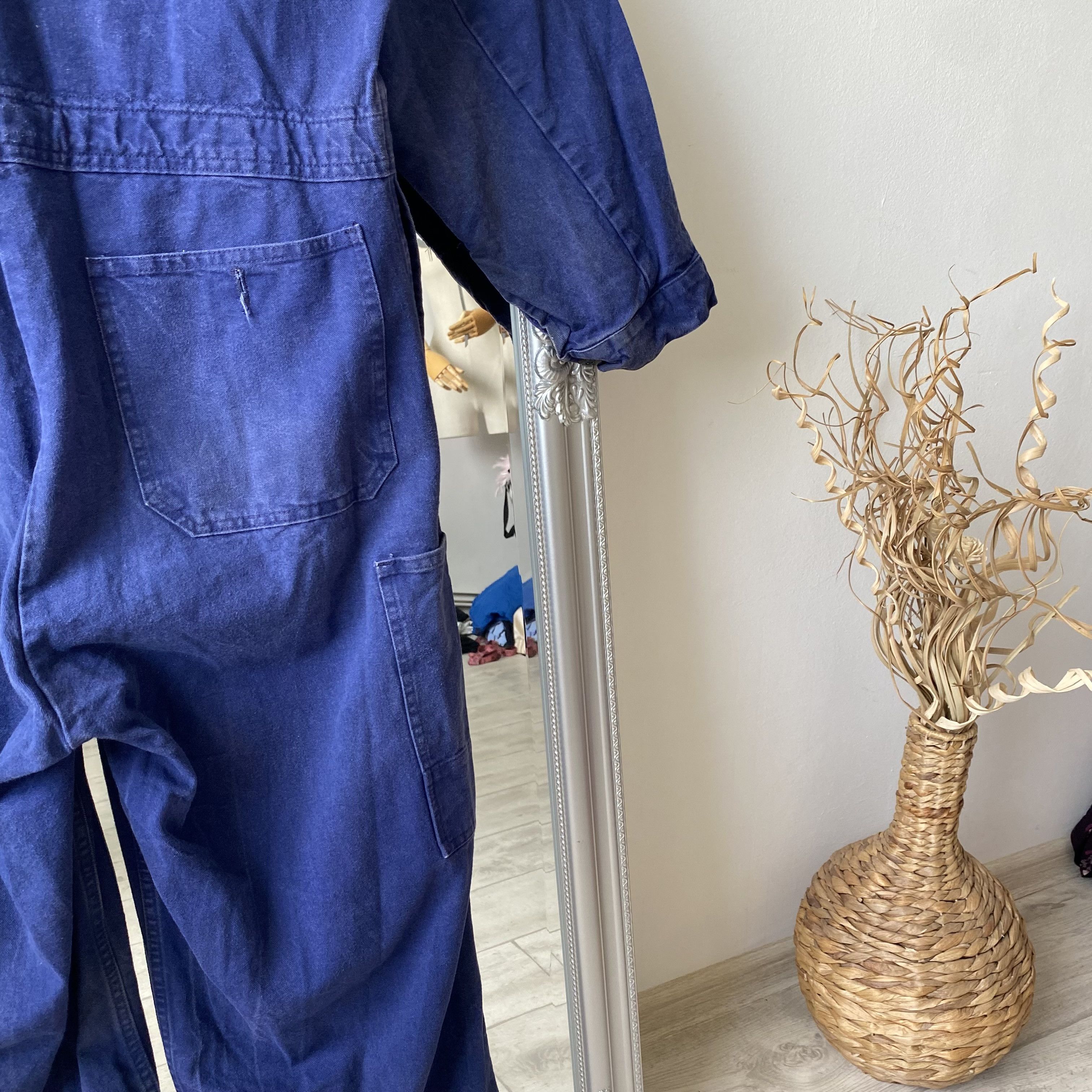 Le Laboureur ⚙️ Vintage 90s Faded French Coverall Sanfor worker jumpsuit Size US 32 / EU 48 - 8 Thumbnail
