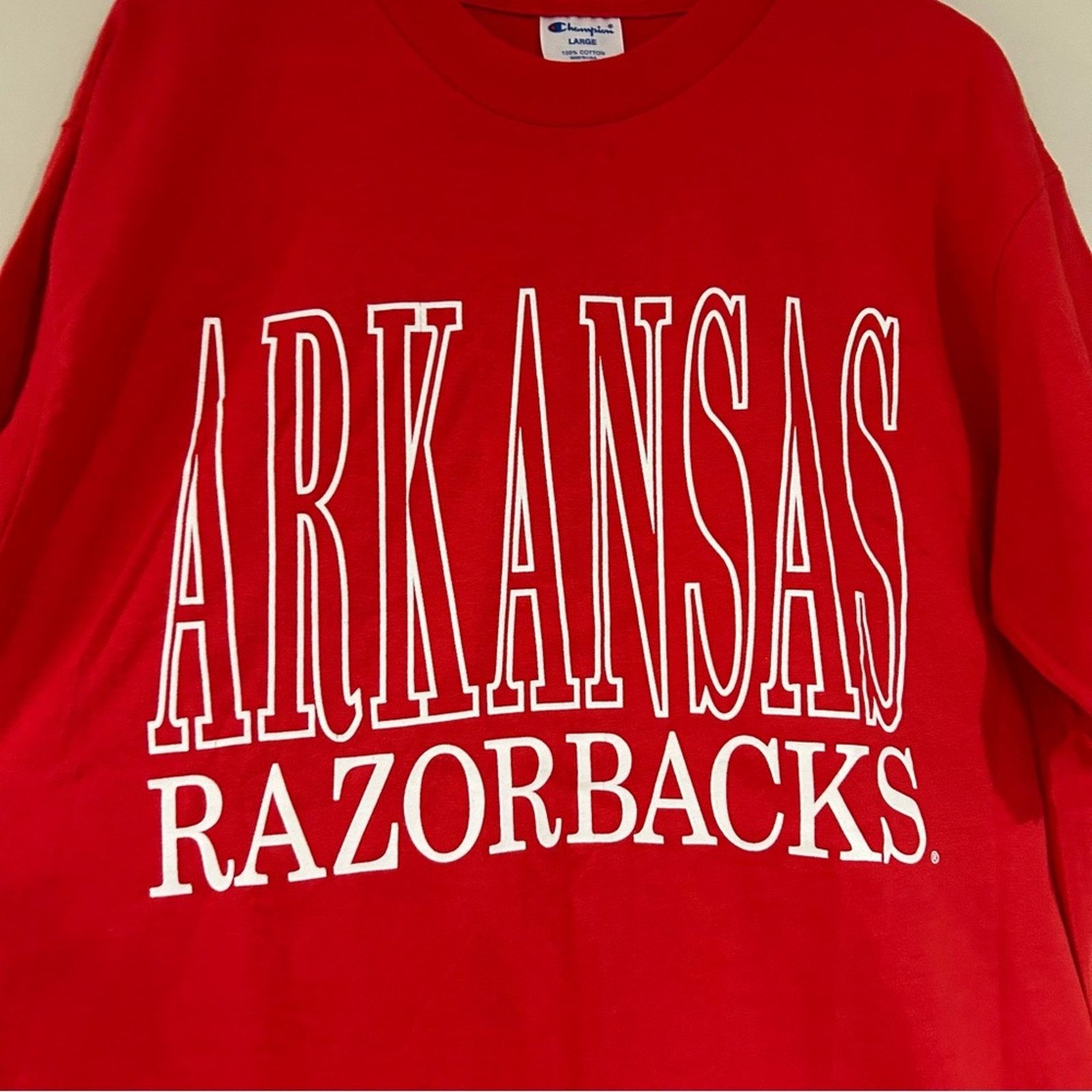 Champion Vintage Champion Arkansas Razorbacks Shirt Size US L / EU 52-54 / 3 - 2 Thumbnail