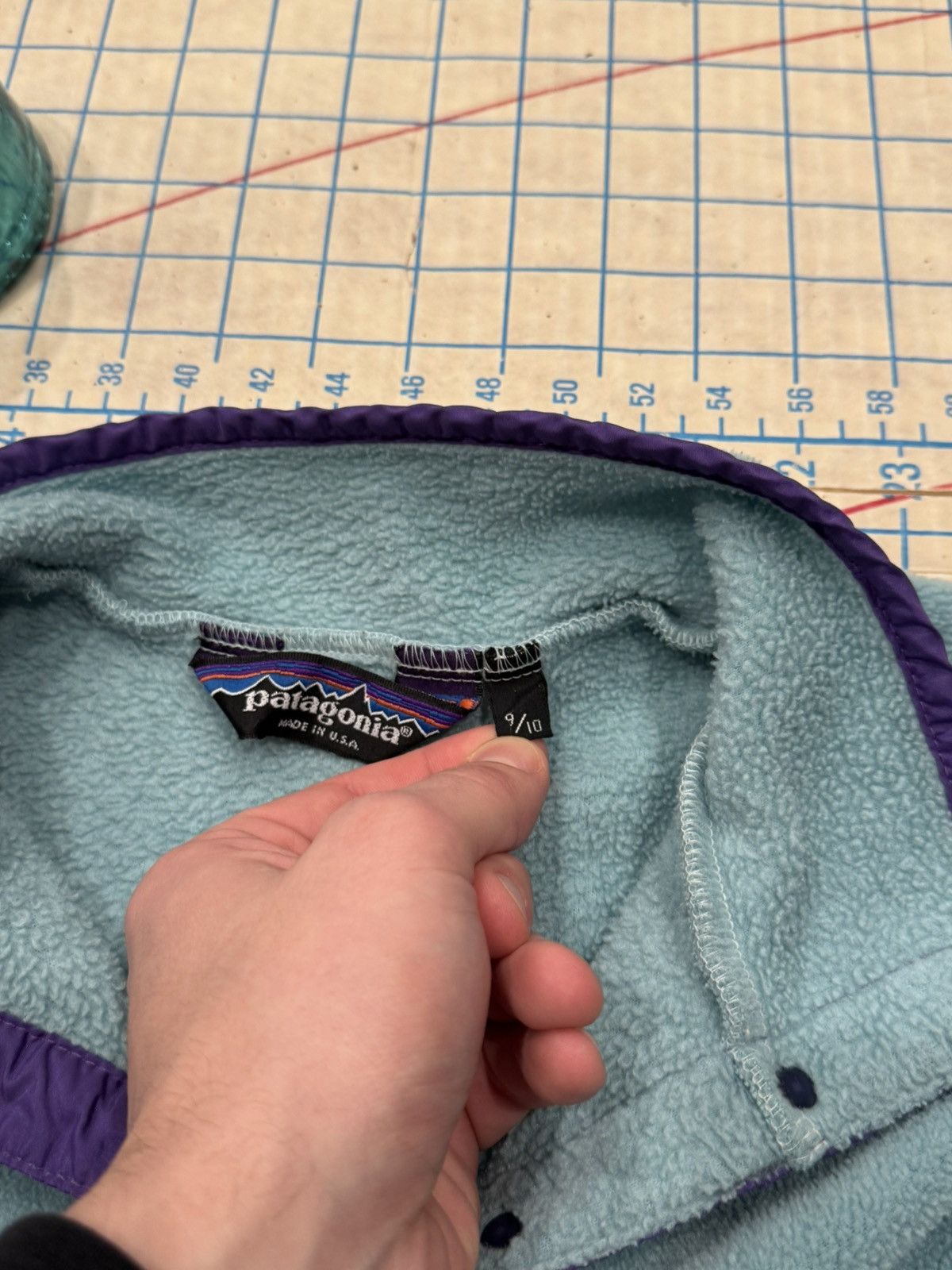 Patagonia Vintage Patagonia Snap T Fleece Kids Size 9/10 Blue Purple Size US XS / EU 42 / 0 - 5 Thumbnail