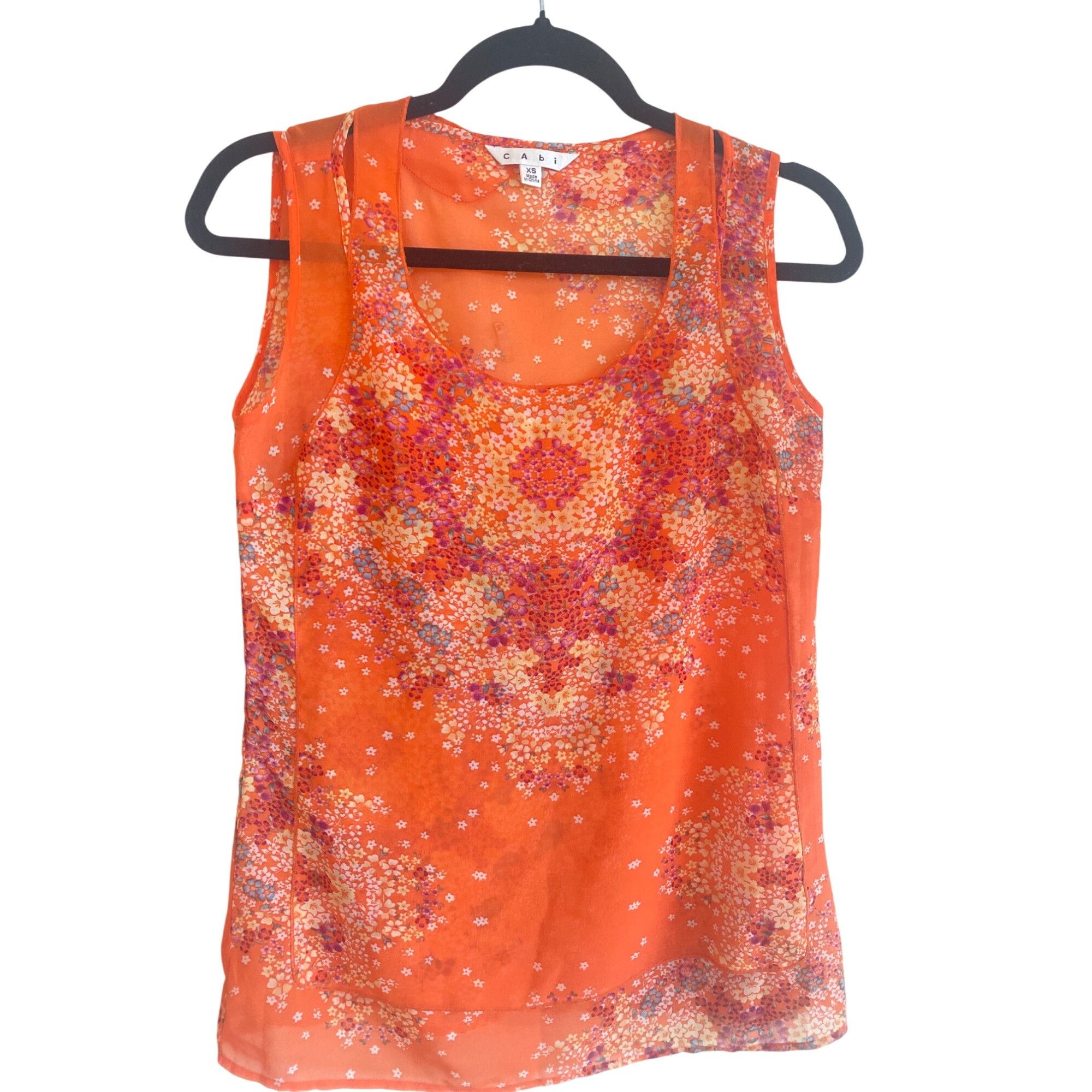 Designer Bundle of 3 Cabi XS sleeveless summer tops blouse Size XS / US 0-2 / IT 36-38 - 4 Thumbnail