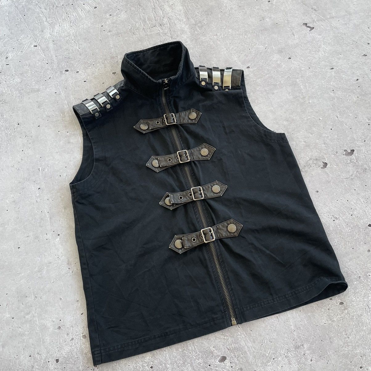 Other 🔥RARE🔥 Rave Punk avantgarde vest gothic style Size US L / EU 52-54 / 3 - 3 Thumbnail