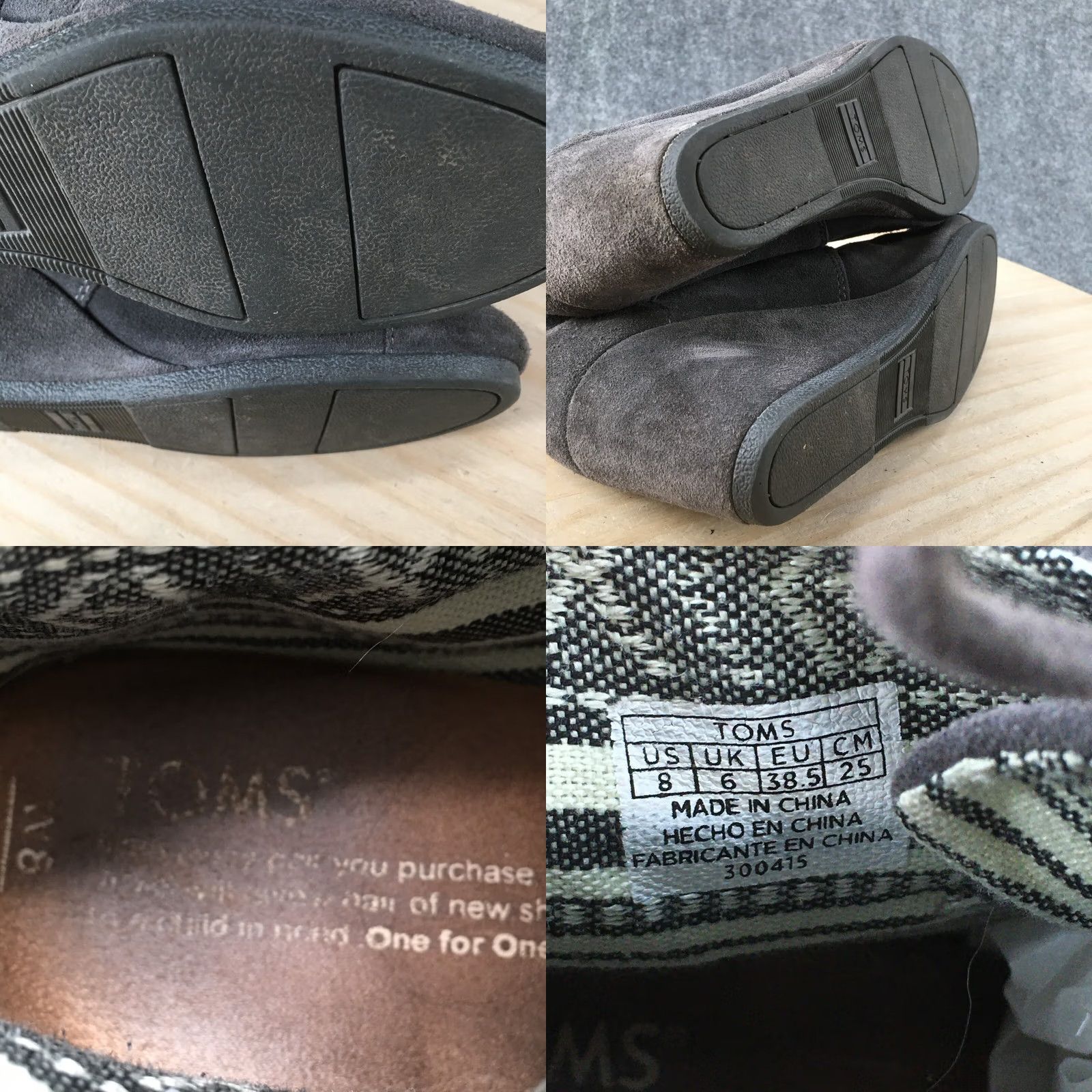 Toms TOMS Boots Womens 8 Desert Gray Lace Up Ankle Top Casual Comfort Wedge Size M / US 6-8 / IT 42-44 - 9 Thumbnail