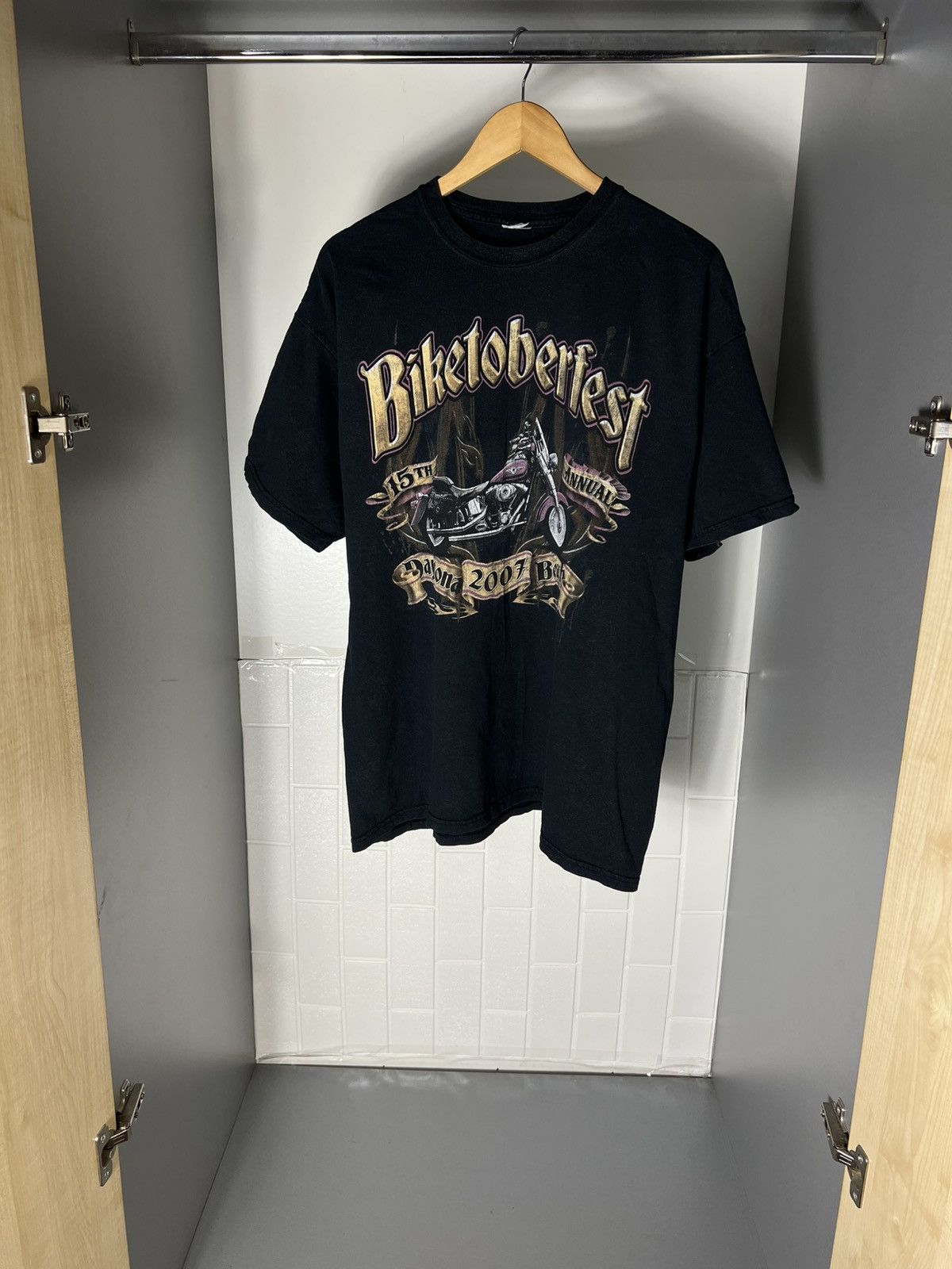 Harley Davidson VERY RARE HARLEY DAVIDSON BIKE WEEK DOUBLE PRINTED Y2K 90s Size US L / EU 52-54 / 3 - 1 Thumbnail