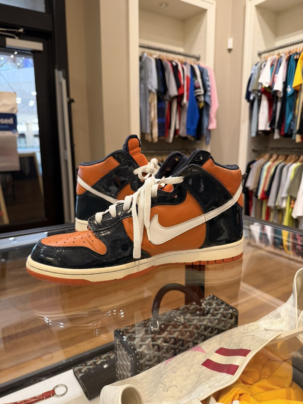 Nike Vintage Nike Dunk High SP ‘Mesa Orange (2003)’ Size US 11.5 / EU 44-45 - 2 Thumbnail