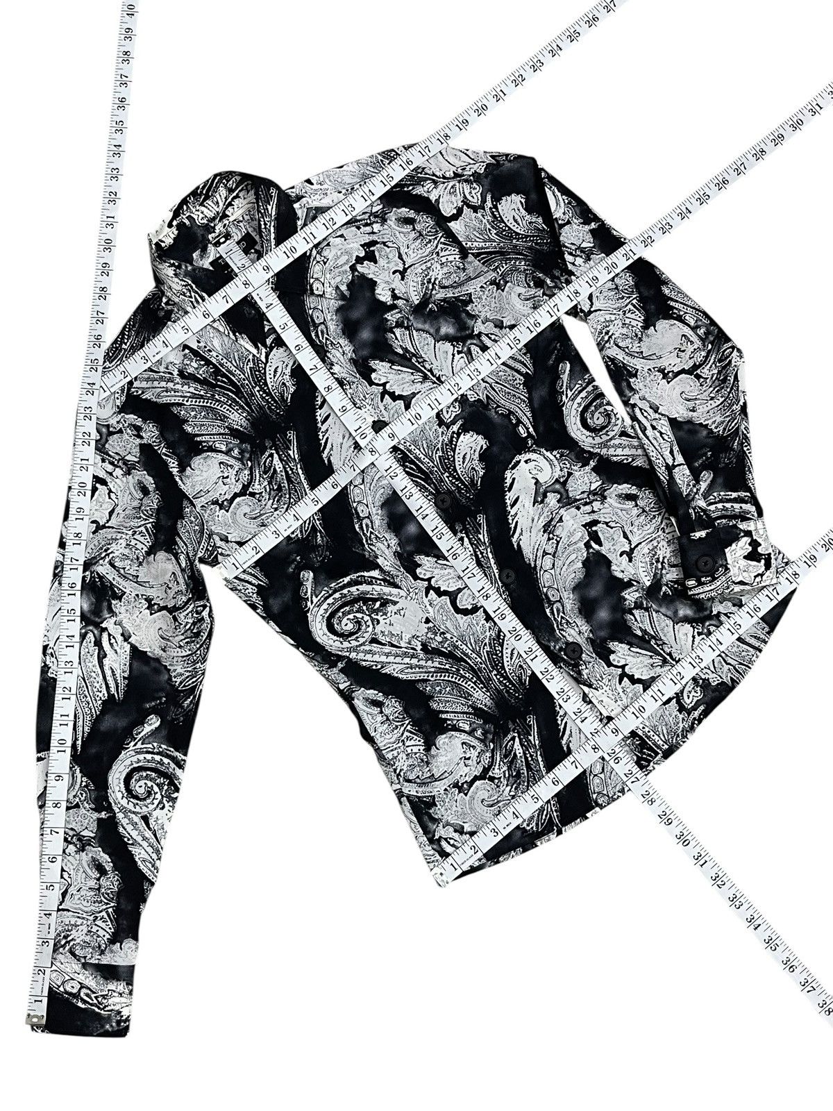 Tornado Mart Vintage Tornado Mart Japan Paisley Sheer Avant Garde Shirt Size S / US 4 / IT 40 - 9 Thumbnail