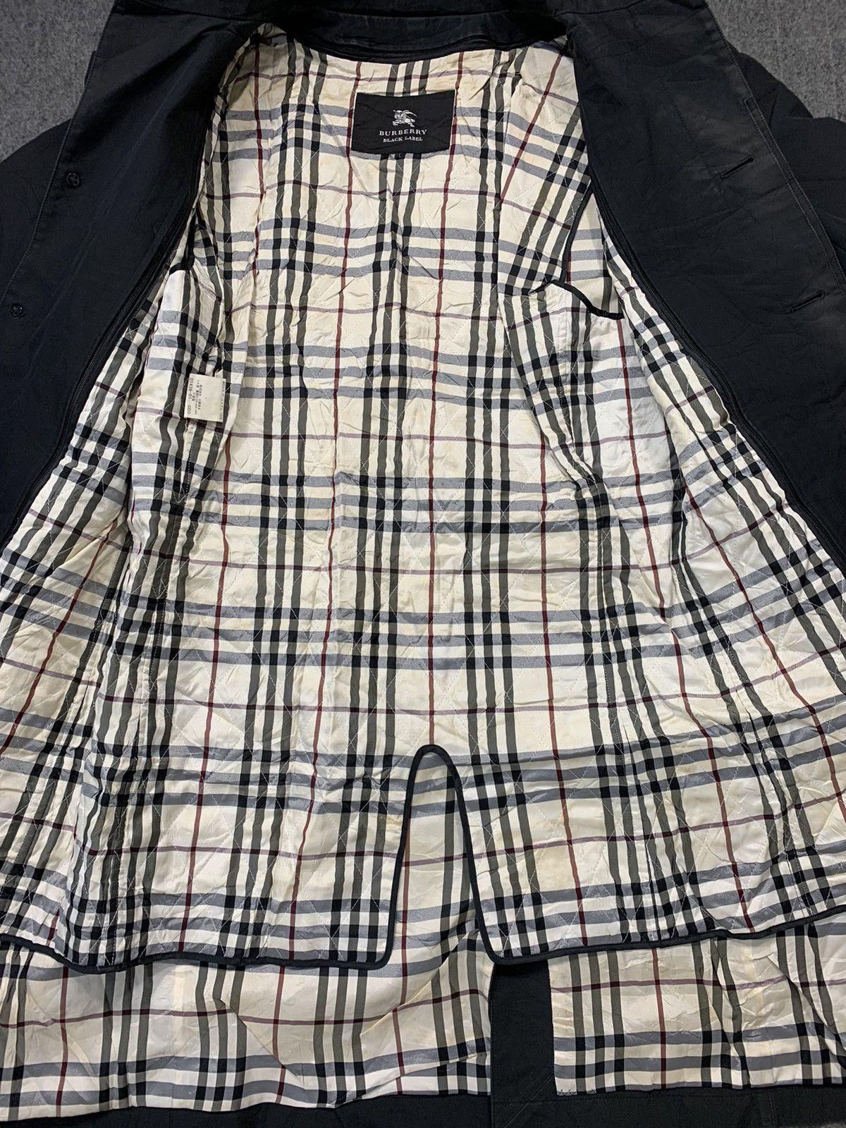 Burberry 90s Burberry Black Label Trench Coat Nova Checked Monogram Size US L / EU 52-54 / 3 - 5 Thumbnail