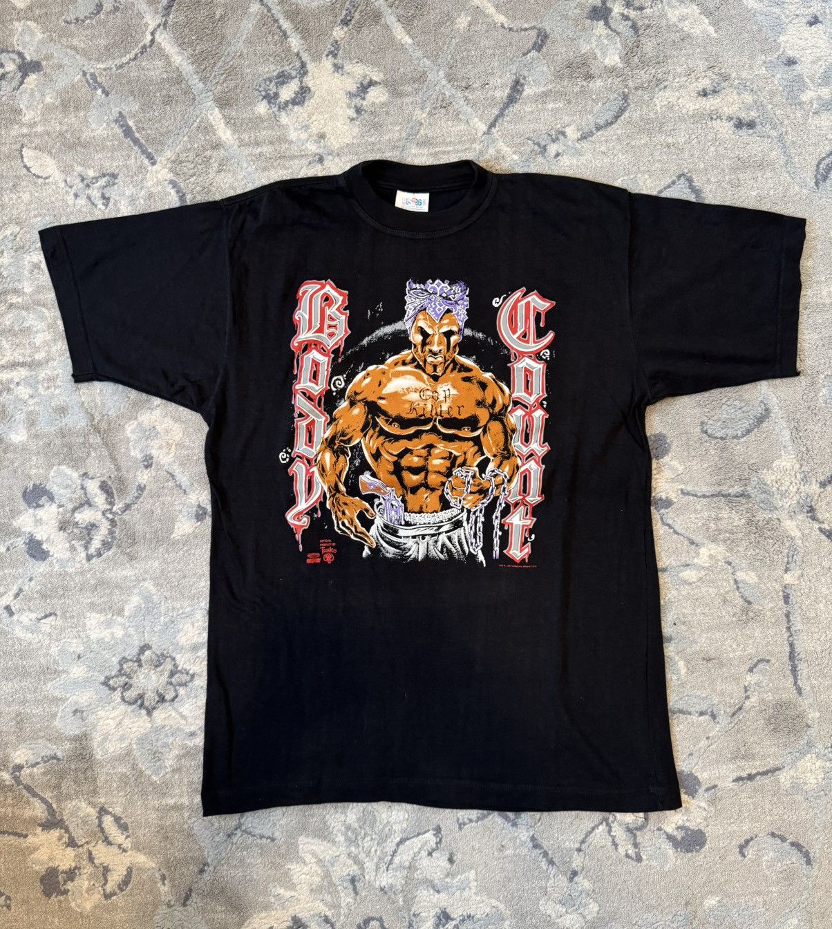 Vintage 1992 Body Count Cop killer Tee European Bootleg Ice-T Size US XL / EU 56 / 4 - 1 Thumbnail