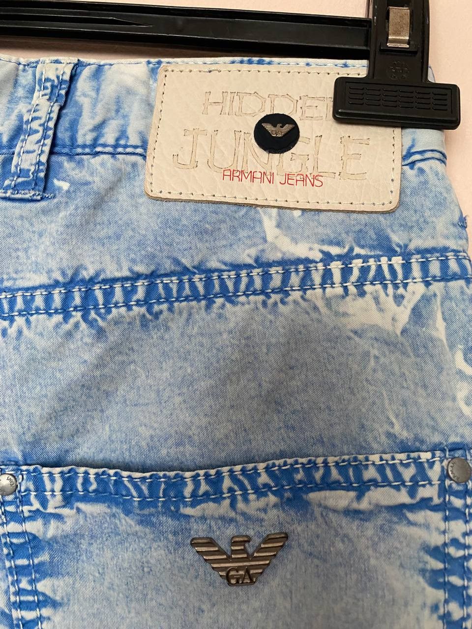 Armani × Vintage 💙 Vintage 90s Armani Jeans Metal Logo Denim Jeans Y2K Style Size 32" / US 10 / IT 46 - 3 Thumbnail