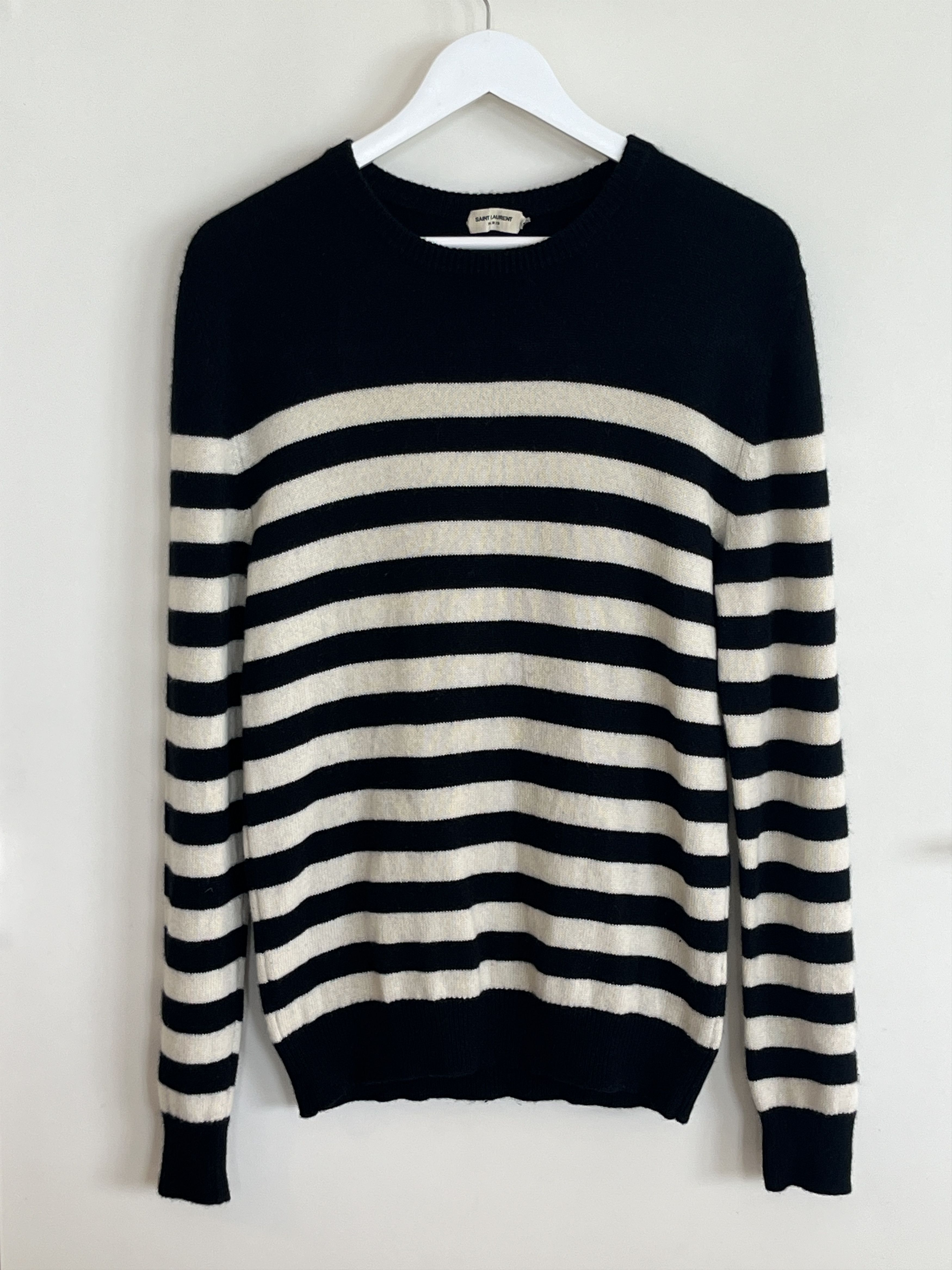 Saint Laurent Paris SS16 Cashmere Stripe Sweater Size US L / EU 52-54 / 3 - 1 Thumbnail
