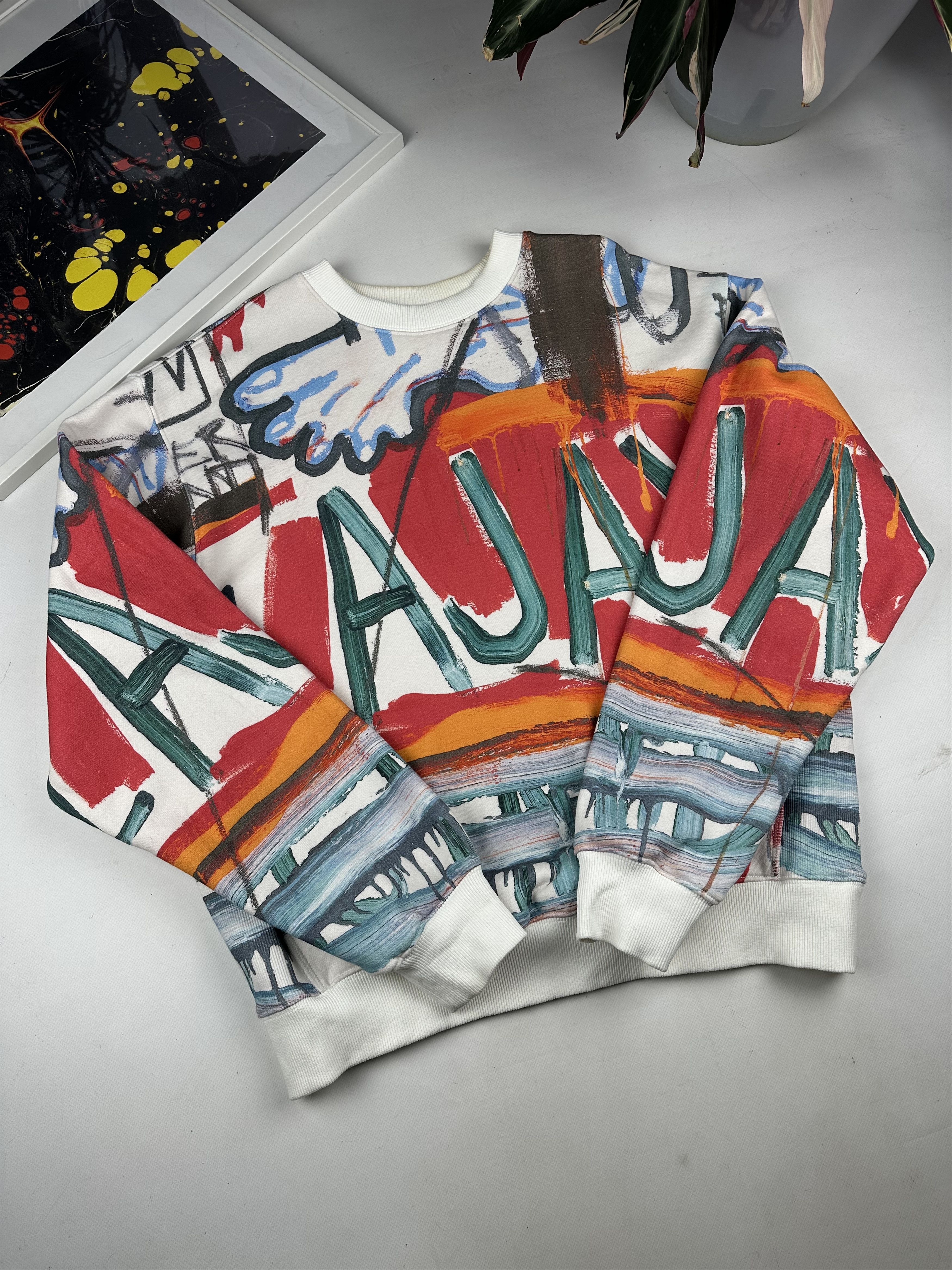H&M × Jean-Michel Basquiat × Who Decides War WHO DECIDES WAR x BASQUIAT x H&M OVERSIZED FIT SWEATSHIRT Size US XL / EU 56 / 4 - 4 Thumbnail