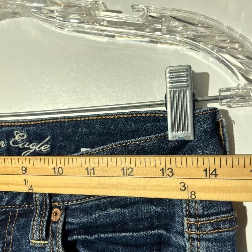 American Eagle Outfitters American Eagle Women's Jeans Size 00 Stretch Boy Fit Washed Blue Denim Size 24" / US 00 / IT 34 - 5 Thumbnail