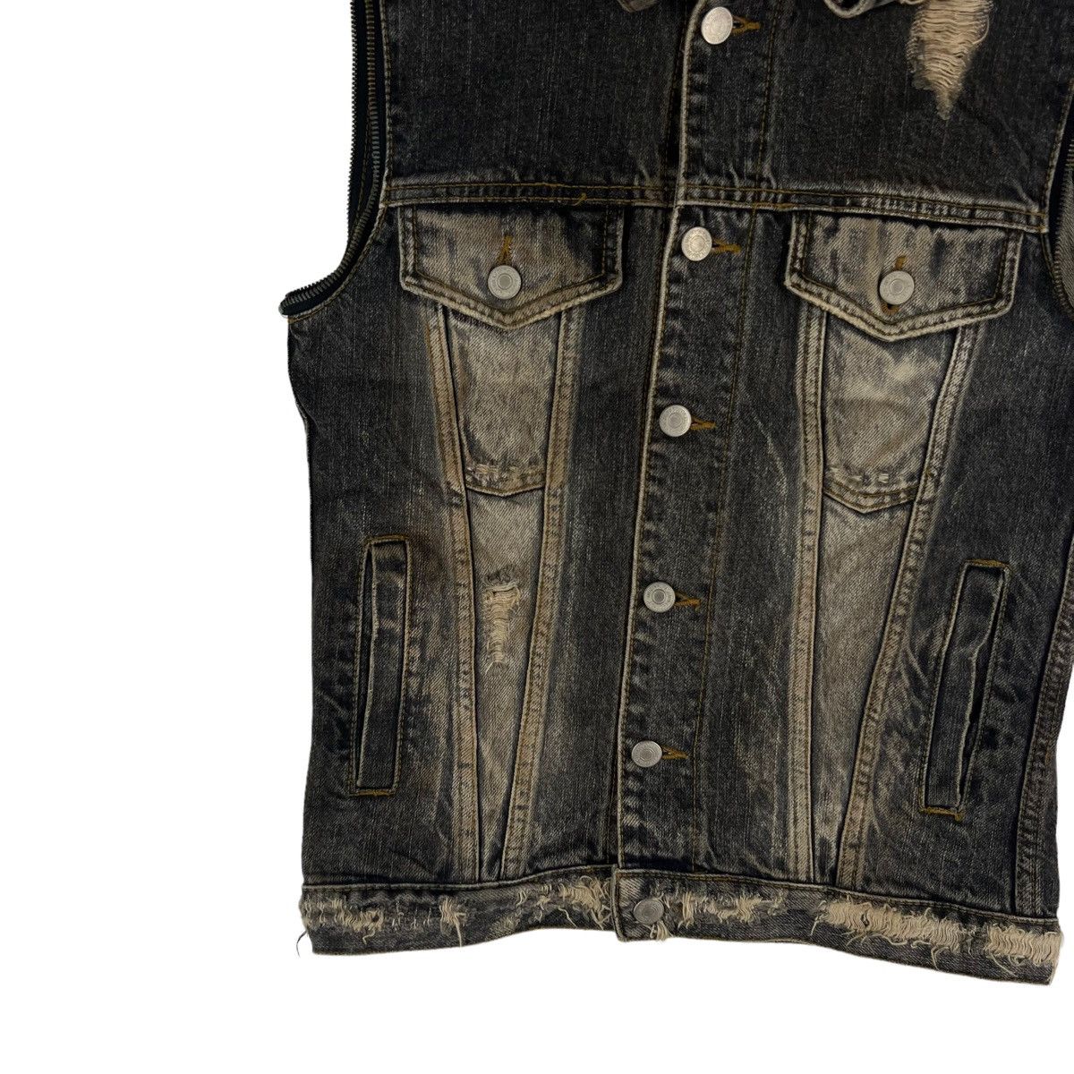 Hysteric Glamour 🔥Biker Vest Denim Jacket Fuga Japan Made Size US S / EU 44-46 / 1 - 4 Thumbnail