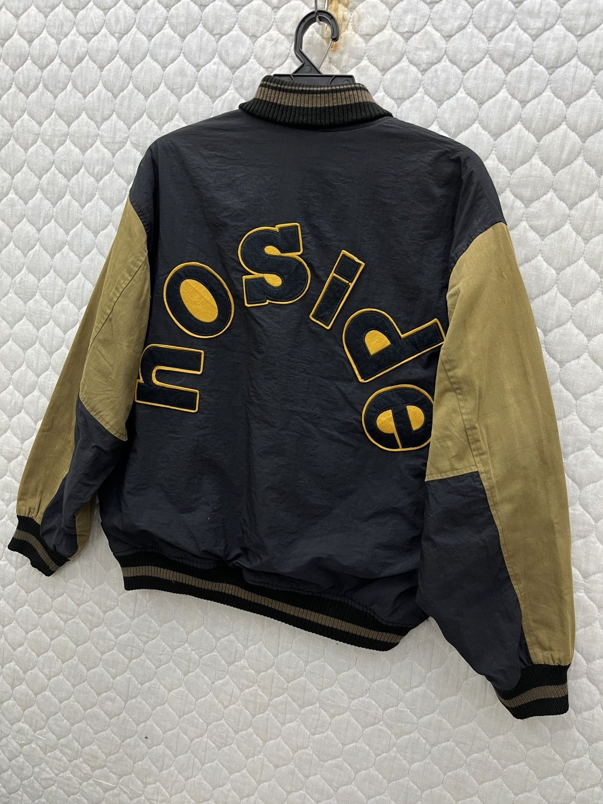 Hypebeast × Vintage 🔥🔥🔥STEALS LINCOLN NO SIDE SPELL OUT VARSITY JACKET Size US M / EU 48-50 / 2 - 6 Thumbnail