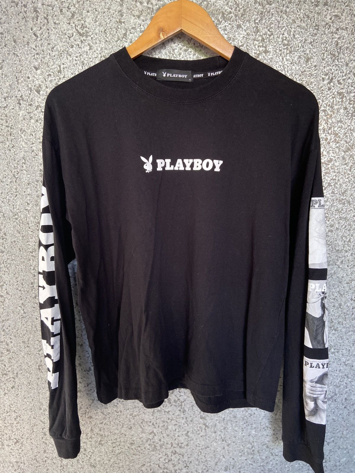 Playboy 🔥 Playboy long sleeve t shirt oversized crop top Size US S / EU 44-46 / 1 - 1 Thumbnail