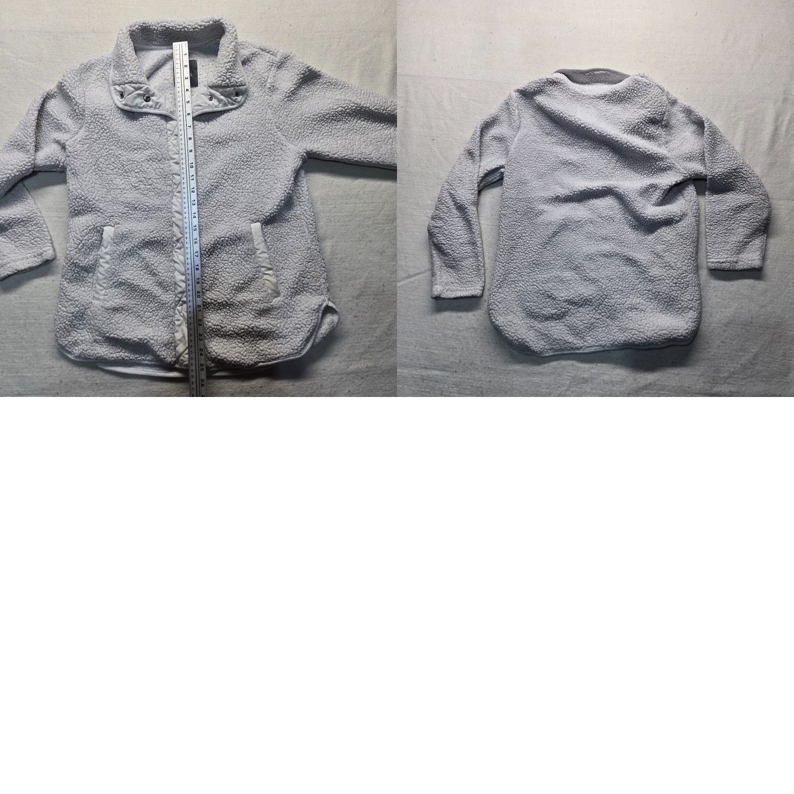 Vintage Member's Mark Cozy Sherpa Snap Button Fleece Sweater White Adult Women's L Large Size L / US 10 / IT 46 - 8 Thumbnail