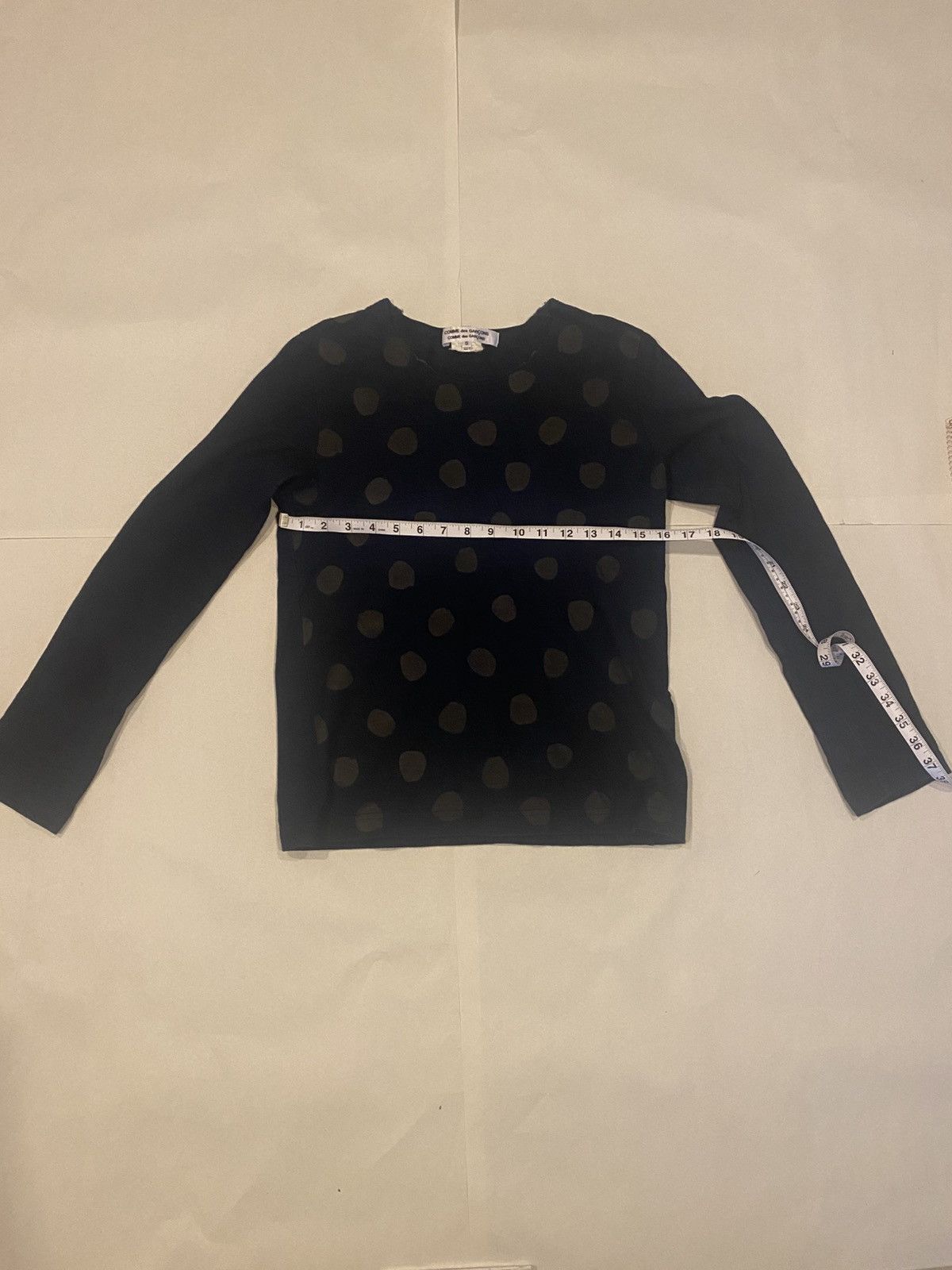 Comme des Garcons Comme des garcon blue polka dot longsleeve Size S / US 4 / IT 40 - 2 Thumbnail