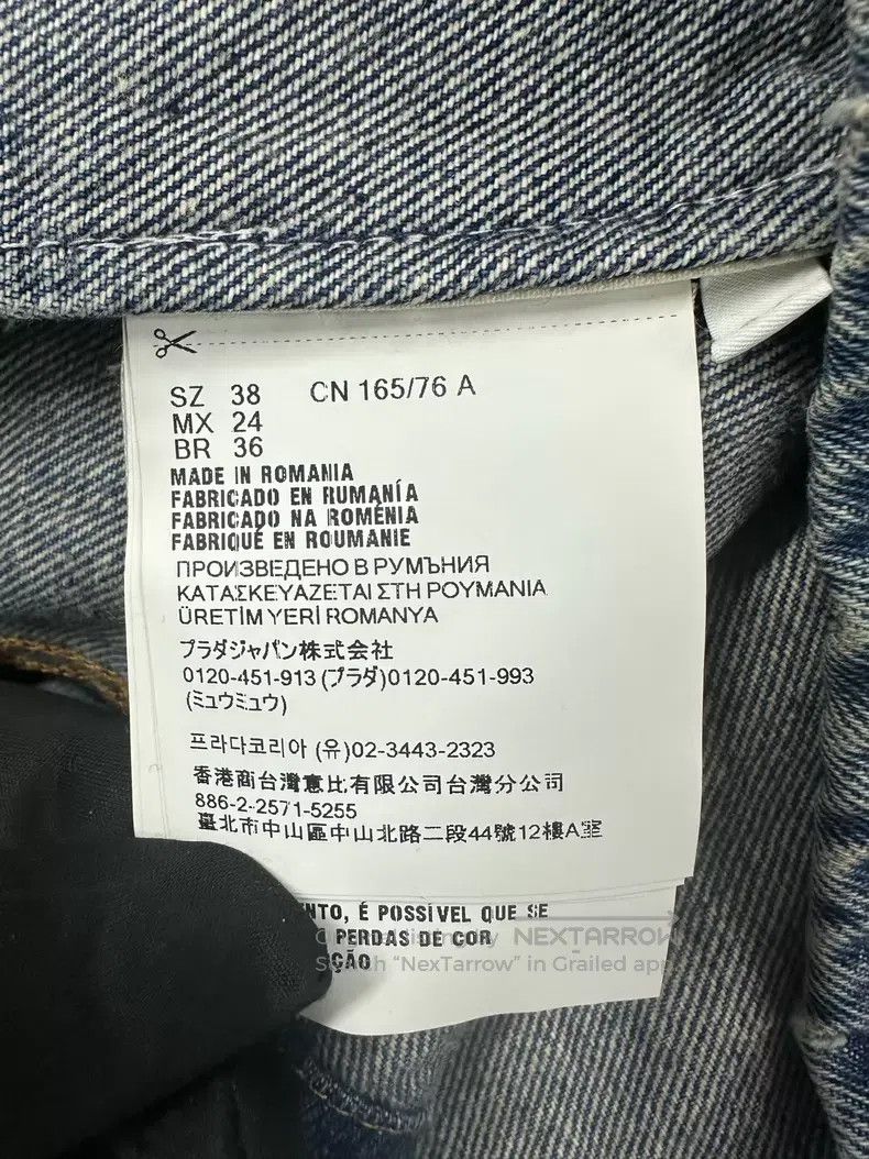 Prada Prada Blue classic triangle logo denim jacket Size XS / US 0-2 / IT 36-38 - 5 Thumbnail