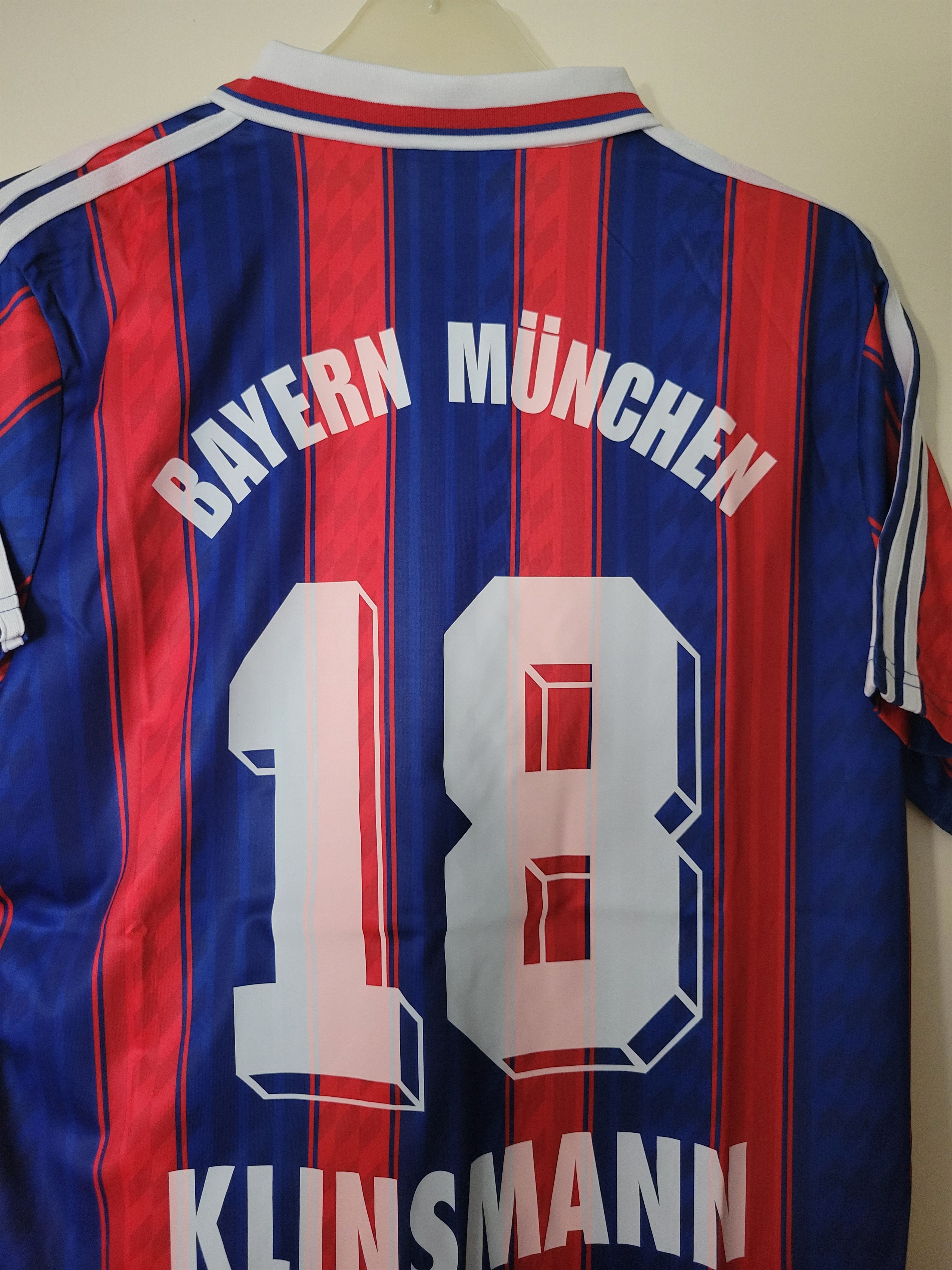 Other Klinsmann 18 bayern munich 1995 Fußball retro Trikot Jersey Size US L / EU 52-54 / 3 - 2 Thumbnail