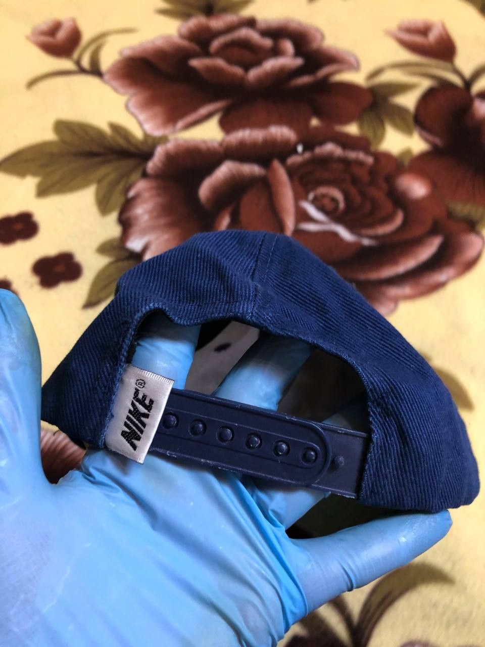 Nike Nike Hat Cap Snap Back Blue White Swoosh Logo Size ONE SIZE - 7 Thumbnail