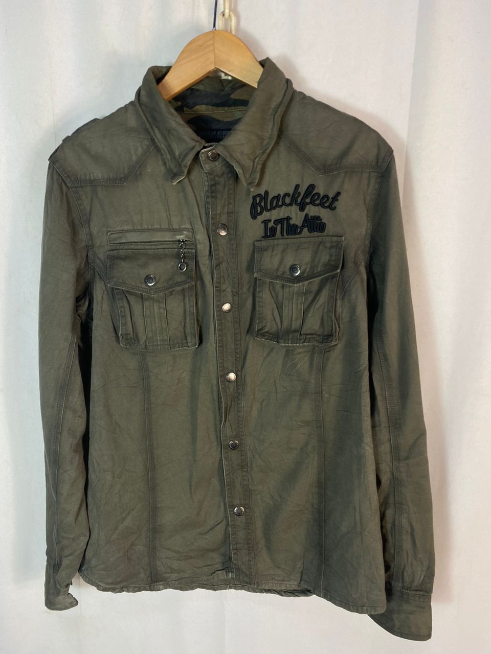 In The Attic × Seditionaries In the attic spellout snap button long sleeve shirt Size US M / EU 48-50 / 2 - 2 Thumbnail