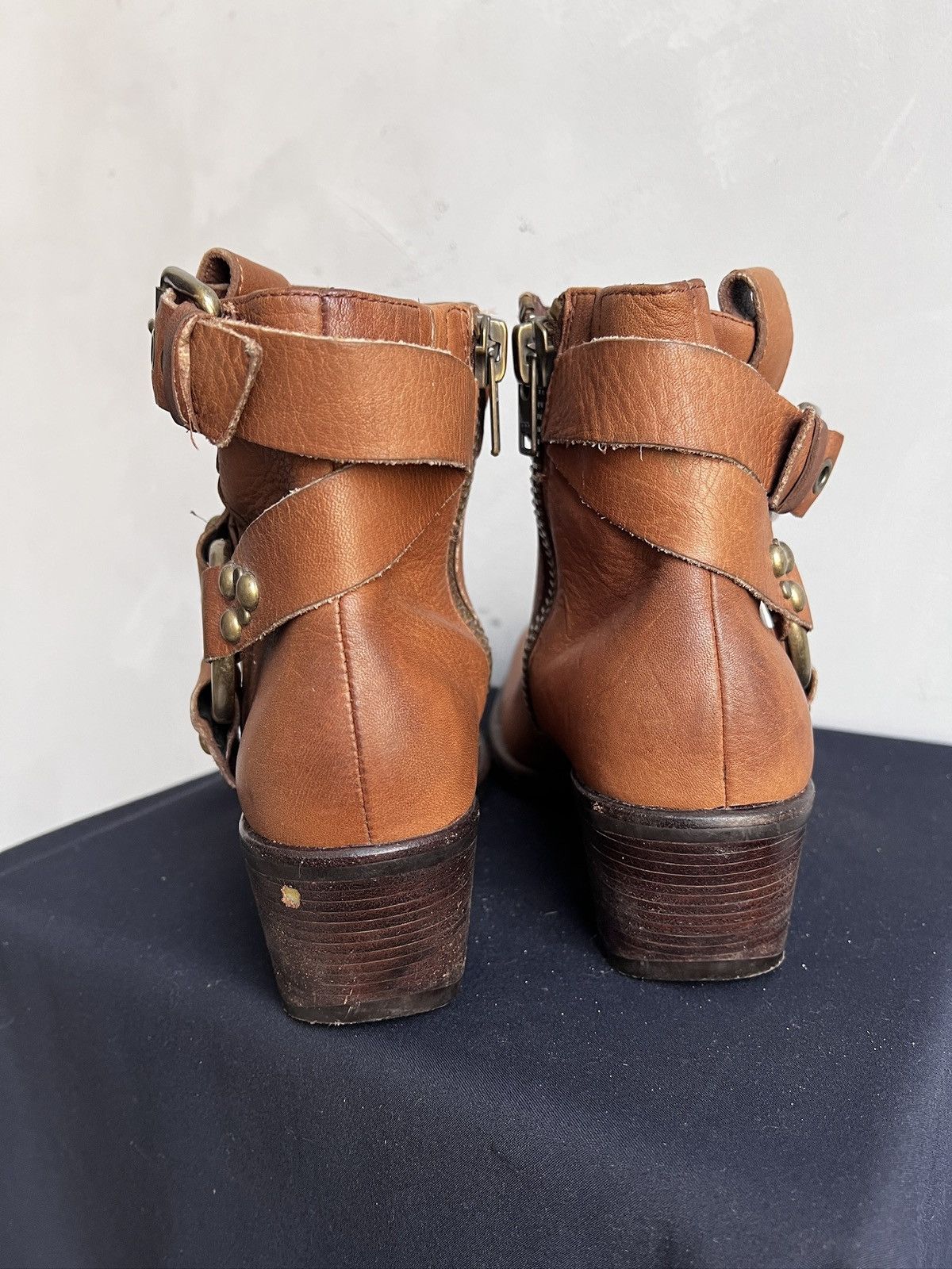 Western Rise Leather Western Boots High Vintage AS98 Style Size US 8 / EU 41 - 9 Thumbnail