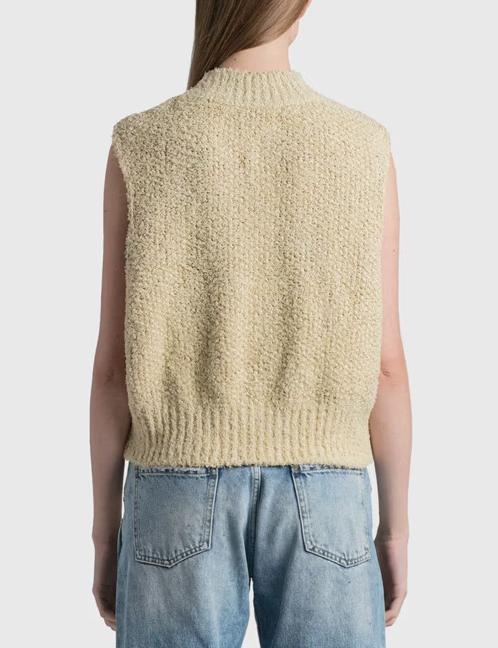 Maison Margiela o1y0625 Sleeveless Sweater in Beige Size M / US 6-8 / IT 42-44 - 3 Thumbnail
