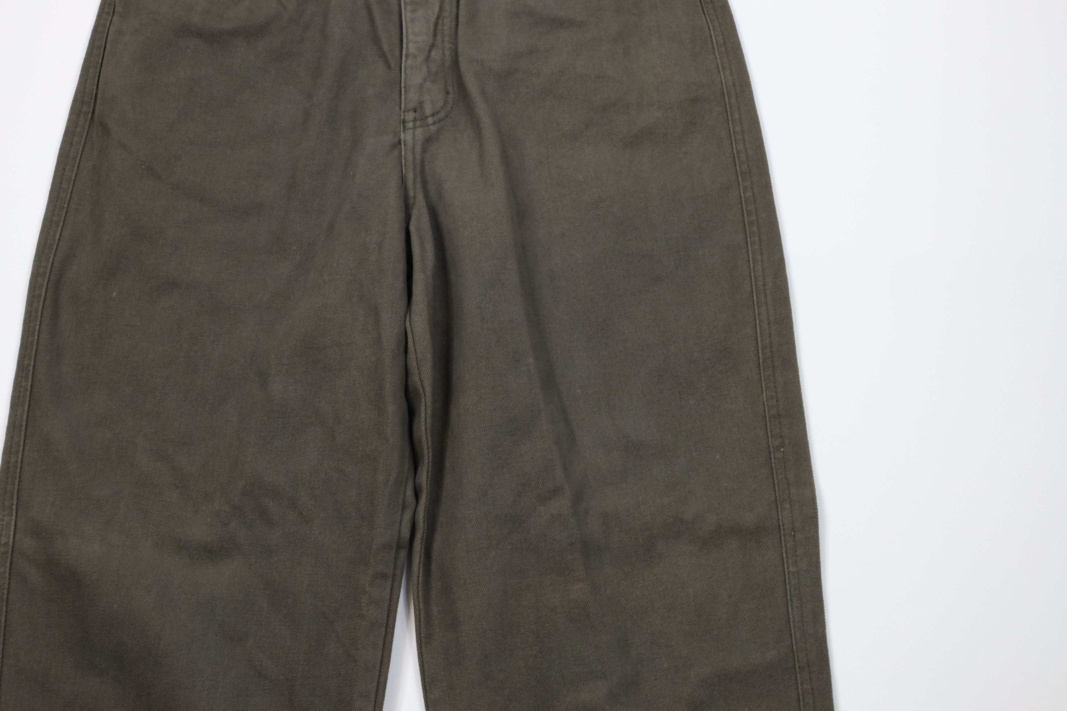 Vintage Deadstock Vintage 90s Streetwear Jeans Olive Green Size US 31 - 3 Thumbnail