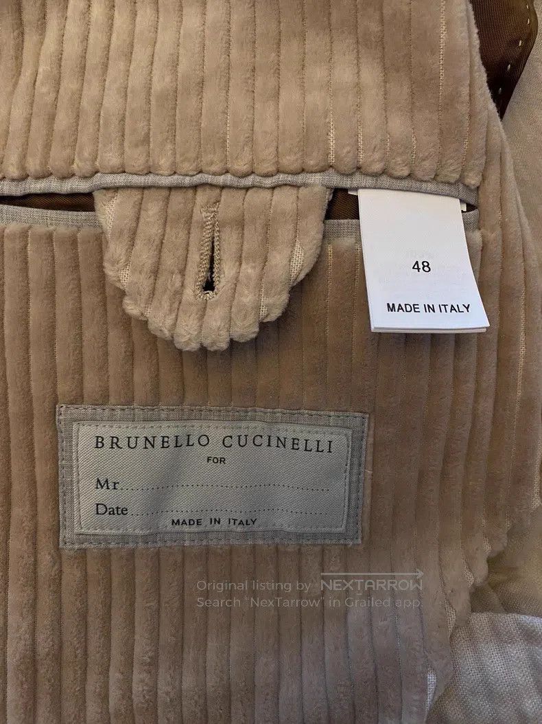 Brunello Cucinelli brunello cucinelli Corduroy suit set Size 48L - 7 Thumbnail