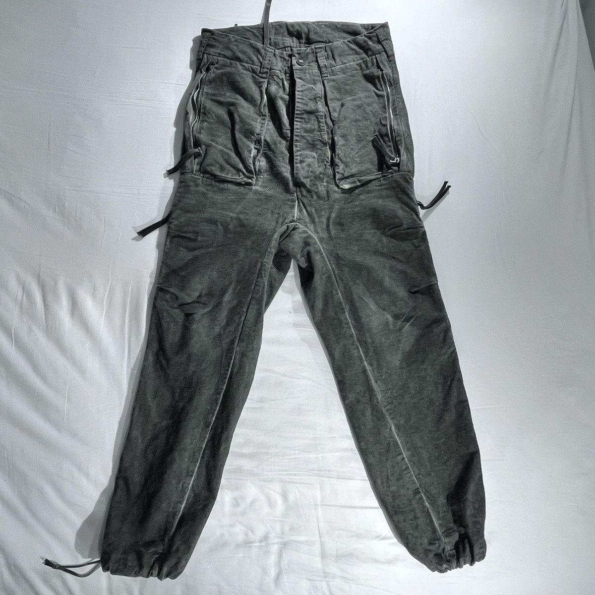 image of Boris Bidjan Saberi Cargo Pants in Khaki Raw, Men's (Size 29)