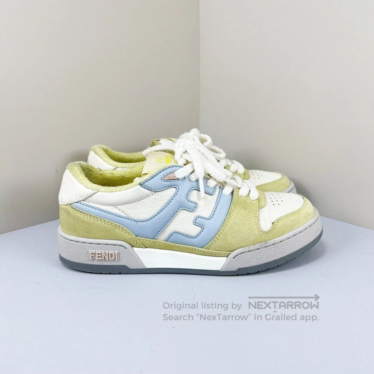 Fendi Fendi Match Colorblock Leather Sneakers. Size US 5.5 / IT 35.5 - 4 Thumbnail