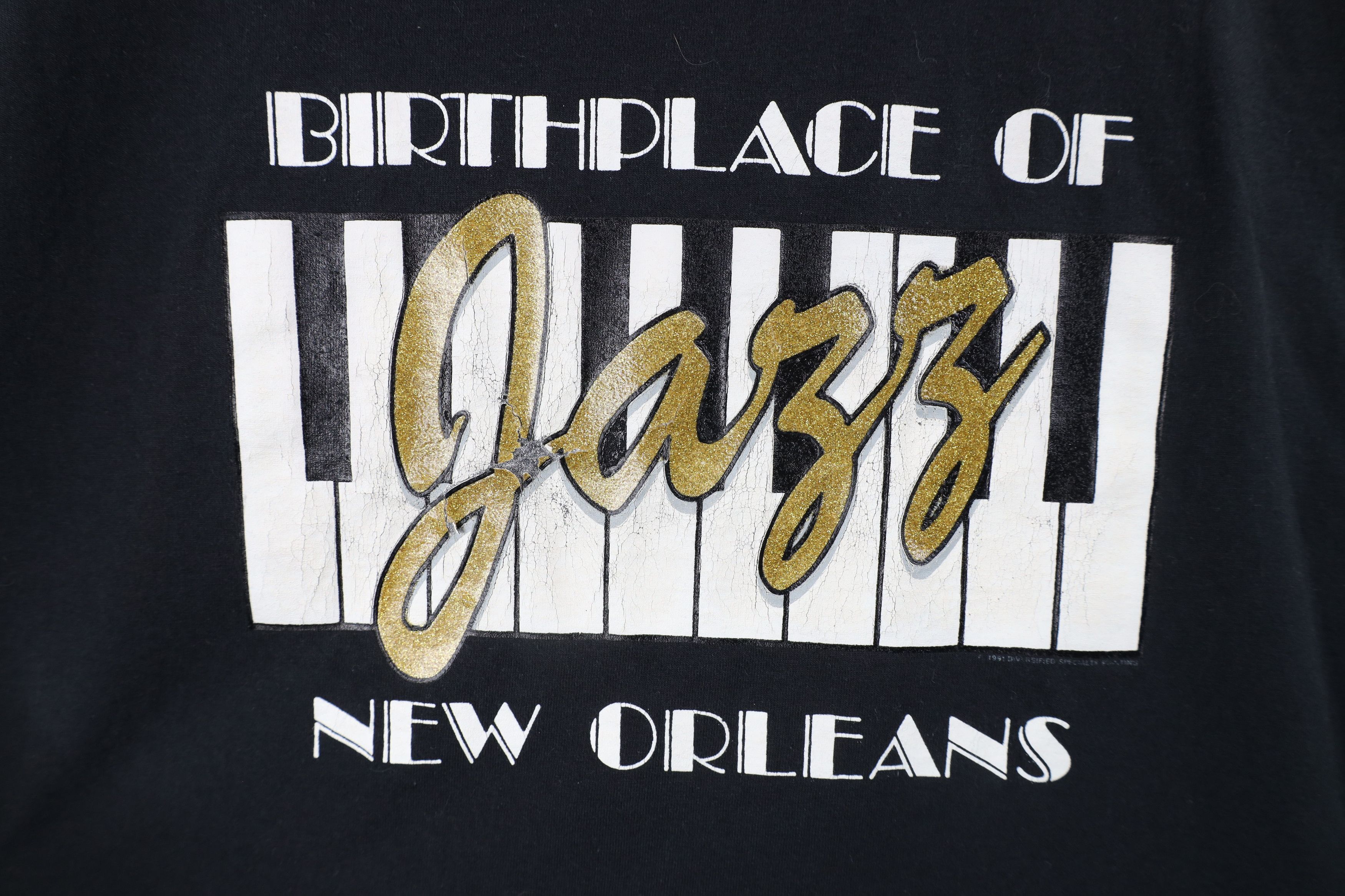 Vintage Vintage 90s Birthplace of Jazz Music New Orleans T-Shirt USA Size US XL / EU 56 / 4 - 4 Thumbnail