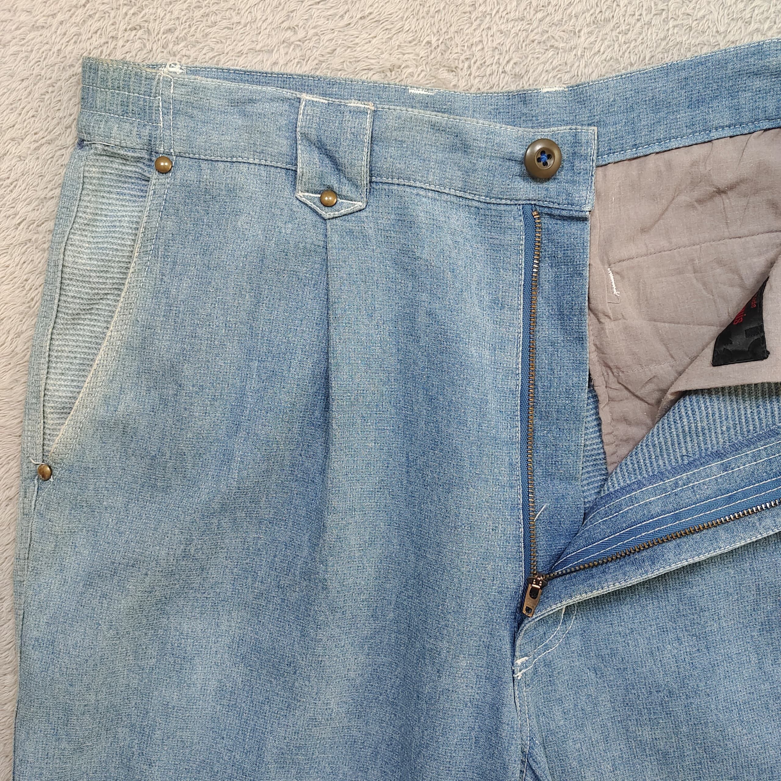 Louis Feraud Jean Louis Fradet High-Waisted Pleated,Embroidered Rose Logo Size US 30 / EU 46 - 5 Thumbnail