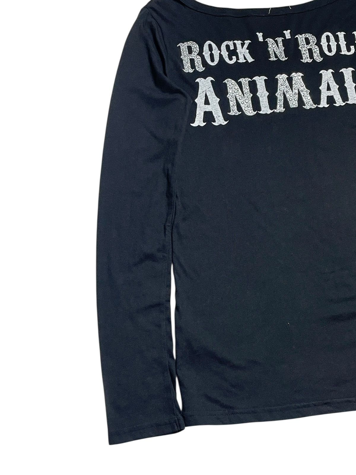 14th Addiction 2000’s GladNews - Skull Studded Logo Longsleeve Shirt Size S / US 4 / IT 40 - 18 Thumbnail