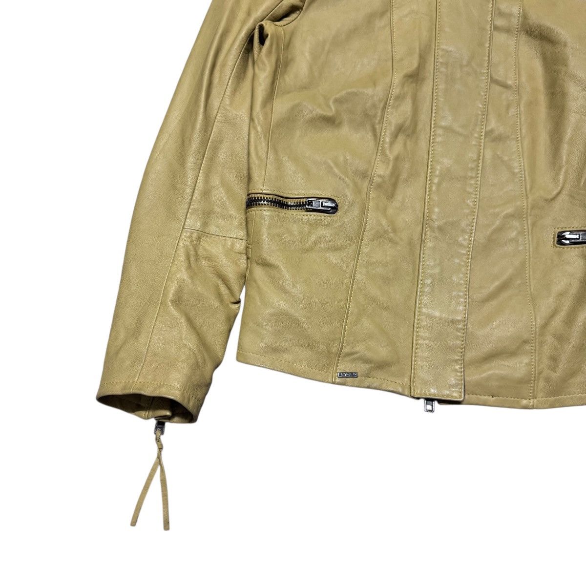 Leather S.W.O.R.D Gold Leather Jacket Size L / US 10 / IT 46 - 5 Thumbnail