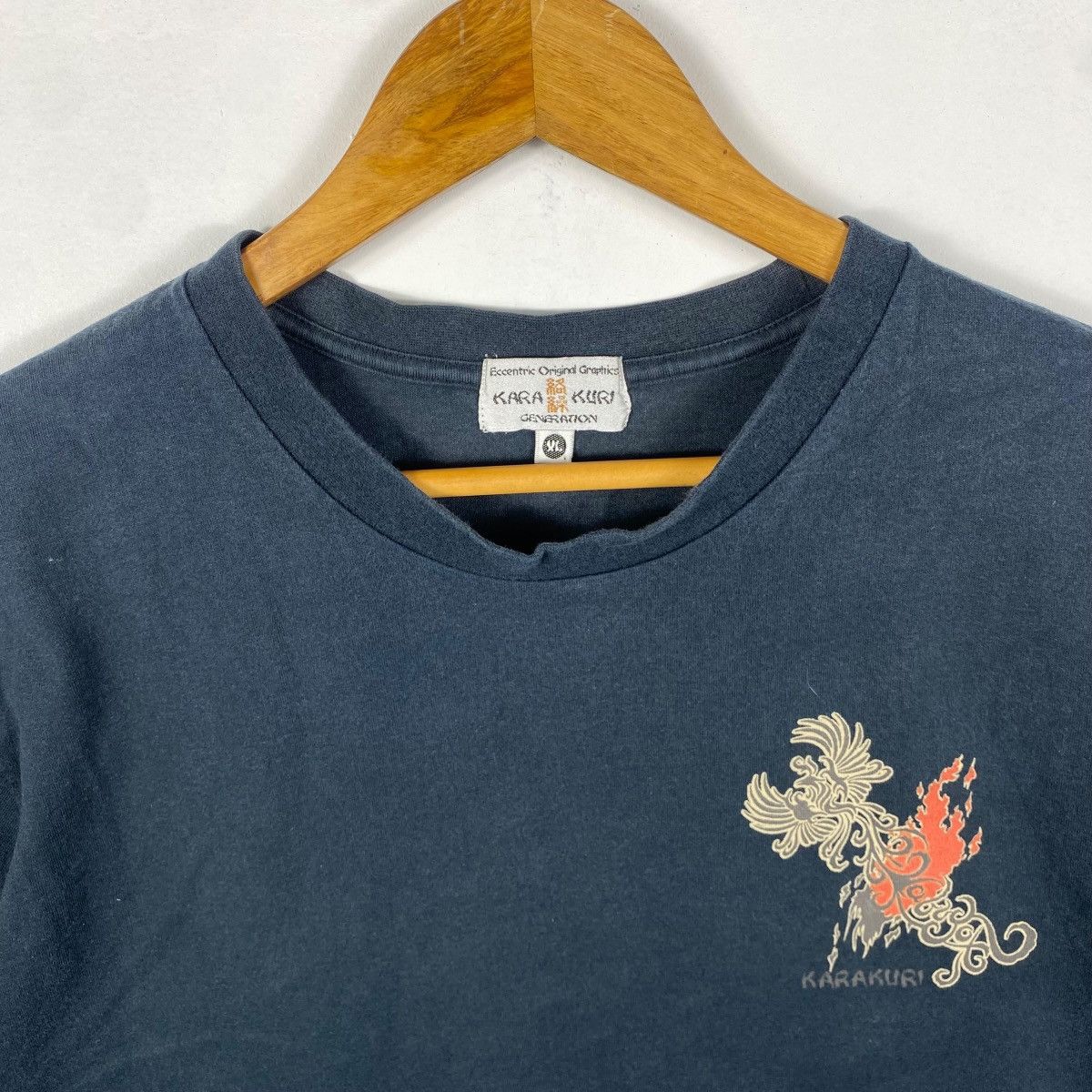 Japanese Brand Japanese Oriental KARAKURI Ryukyu Original Sukajan Tee Shirt Size US XL / EU 56 / 4 - 5 Thumbnail