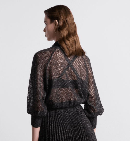 Dior o1w1db10925 444S38 Ascot Sweater in Black Size S / US 4 / IT 40 - 5 Thumbnail