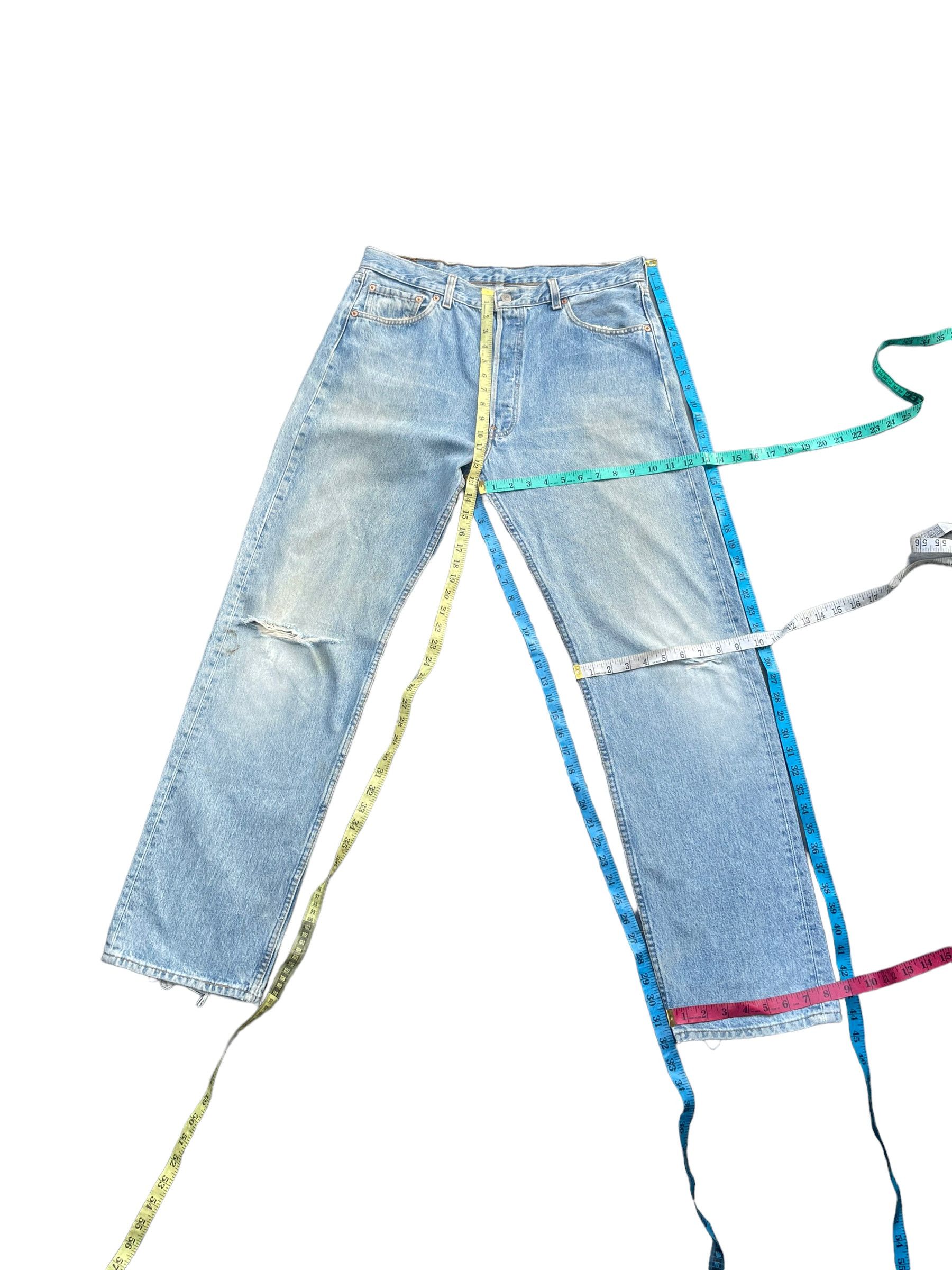 Levi's Vintage 1996 Levis 501 e Irregular Faded Distresed Size US 36 / EU 52 - 9 Thumbnail