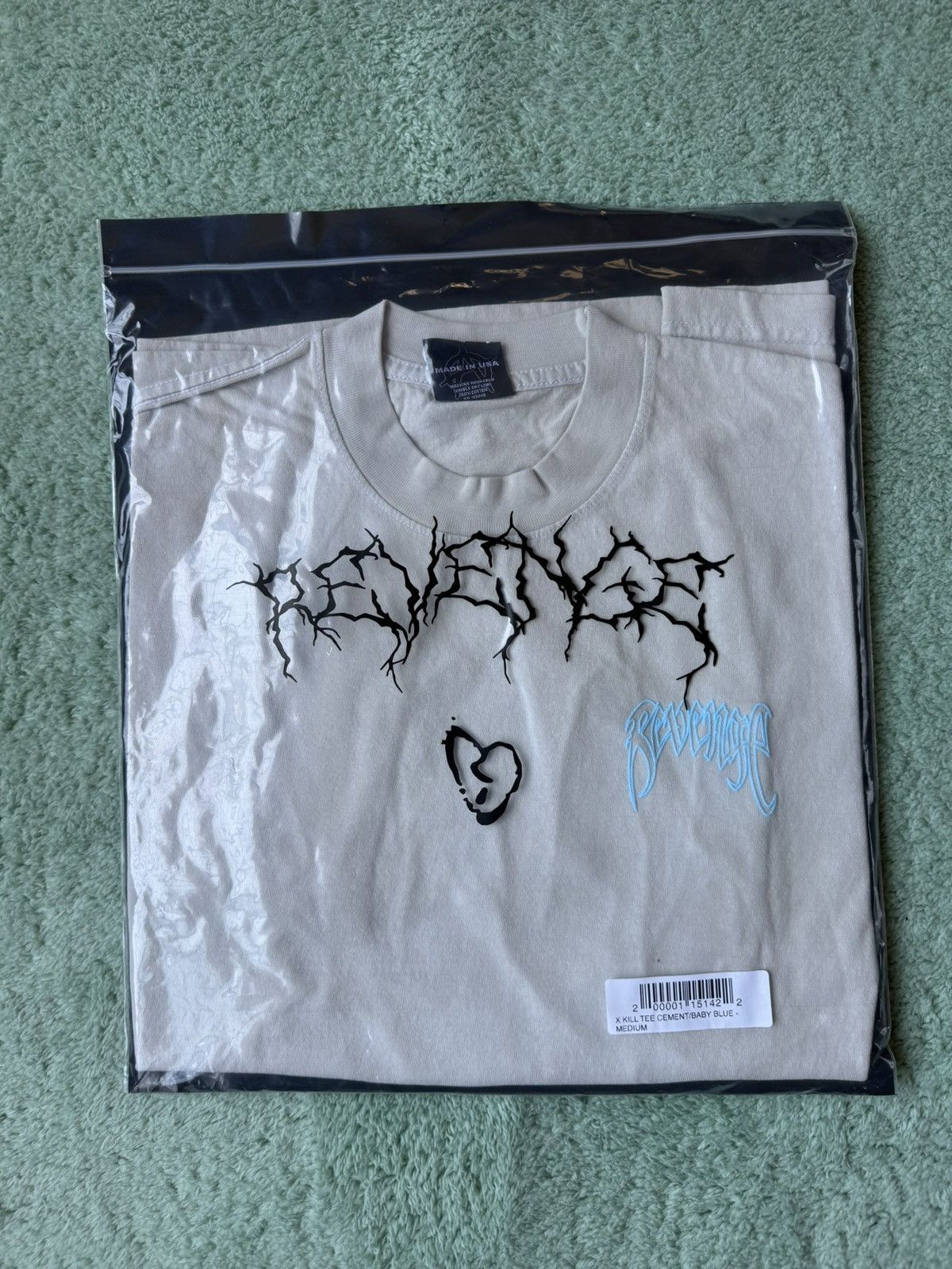 Revenge Revenge X Kill Tee Cement/Baby Blue Size US M / EU 48-50 / 2 - 5 Thumbnail