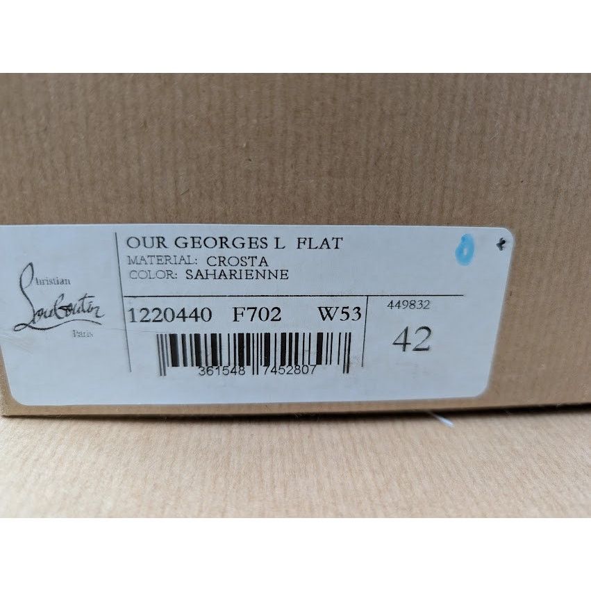 Christian Louboutin o1rshd1 Our Georges L Flat Shoes in Saharienne Size US 9 / EU 42 - 9 Thumbnail
