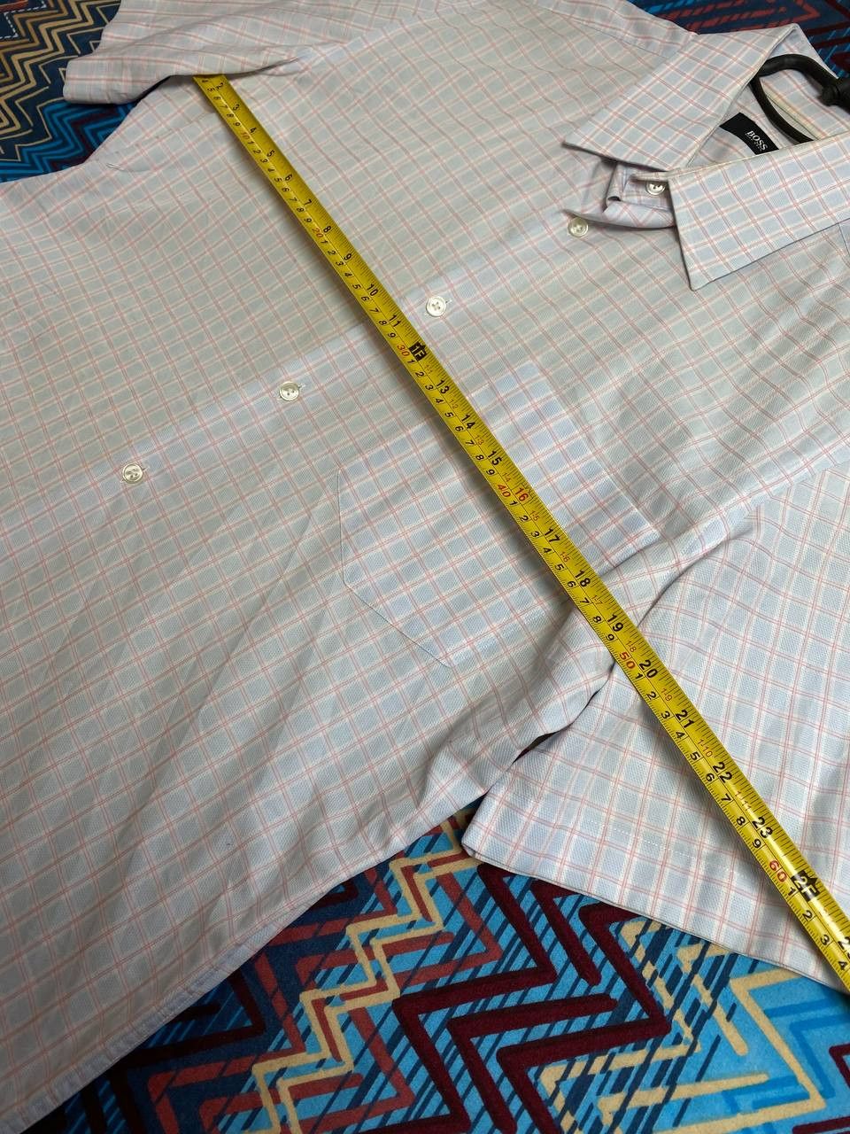 Hugo Boss Vintage Y2K shirt with short sleeves Hugo Boss streetwear Size US M / EU 48-50 / 2 - 13 Thumbnail
