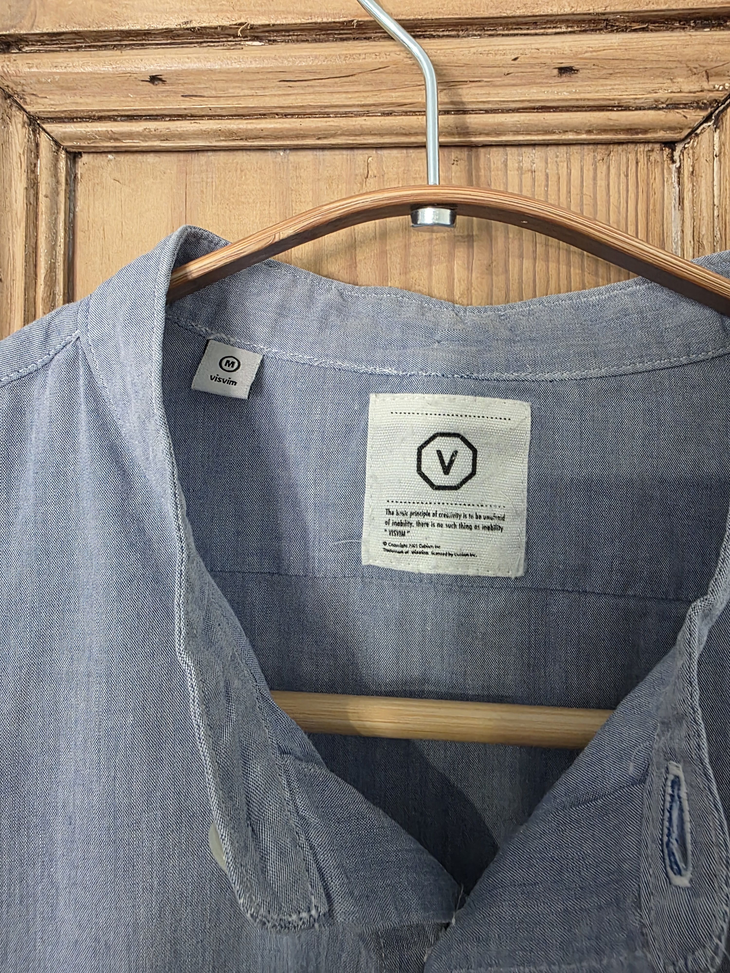 Visvim Visvim Tape Shirt Blue Size US M / EU 48-50 / 2 - 3 Thumbnail