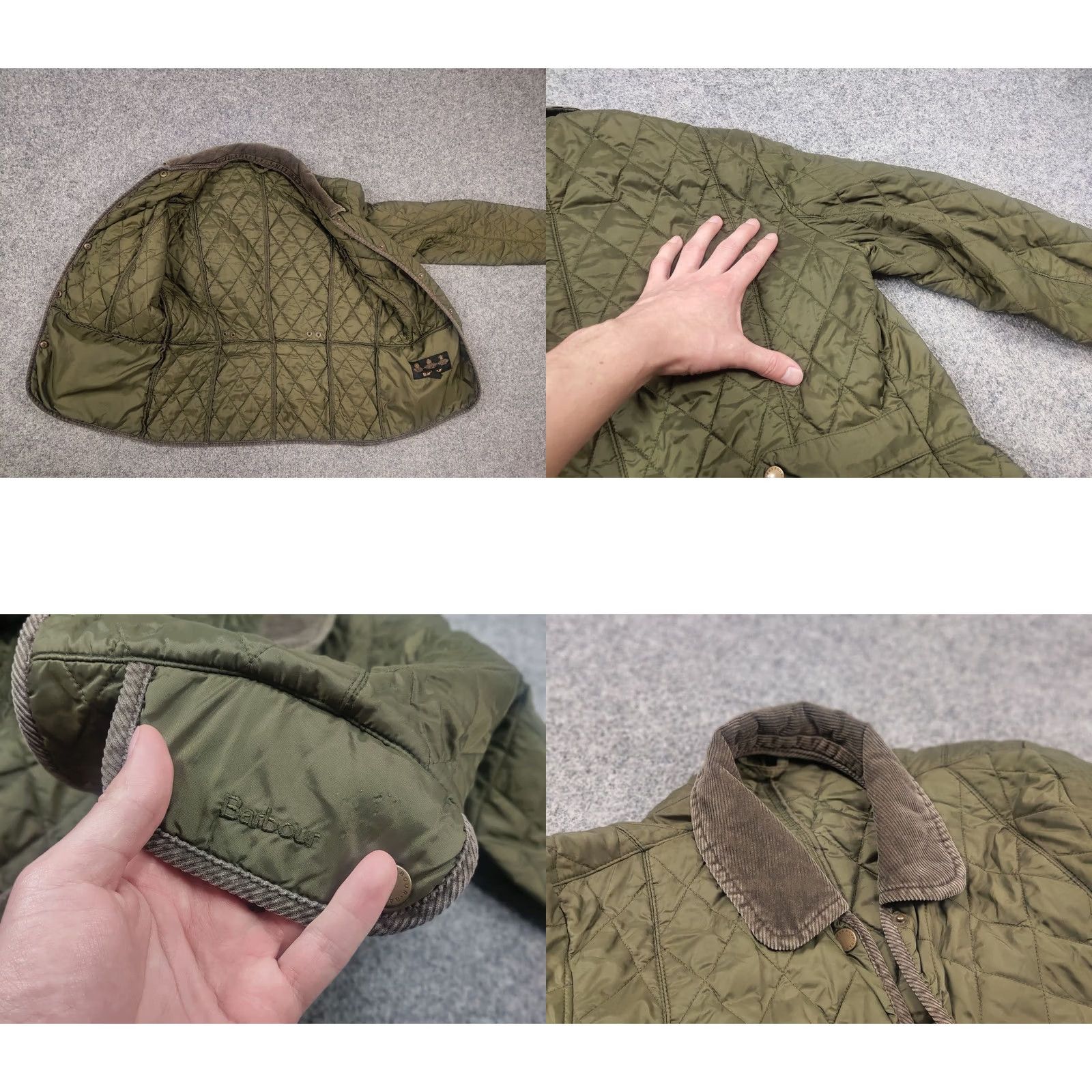 Barbour VINTAGE Barbour England Design Classic Green Jacket Women XS? No, Size 10 Size L / US 10 / IT 46 - 9 Thumbnail