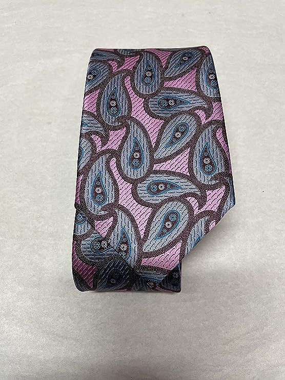 Ermenegildo Zegna Ermenegildo Zegna Paisley Pink Italian Silk Tie Size ONE SIZE - 5 Thumbnail