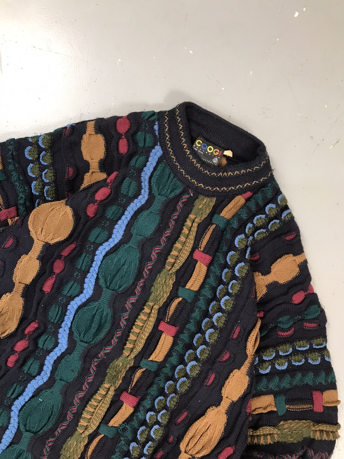 Coogi × Vintage Vintage Coogi 3D multiplayer knit sweater Size US S / EU 44-46 / 1 - 4 Thumbnail