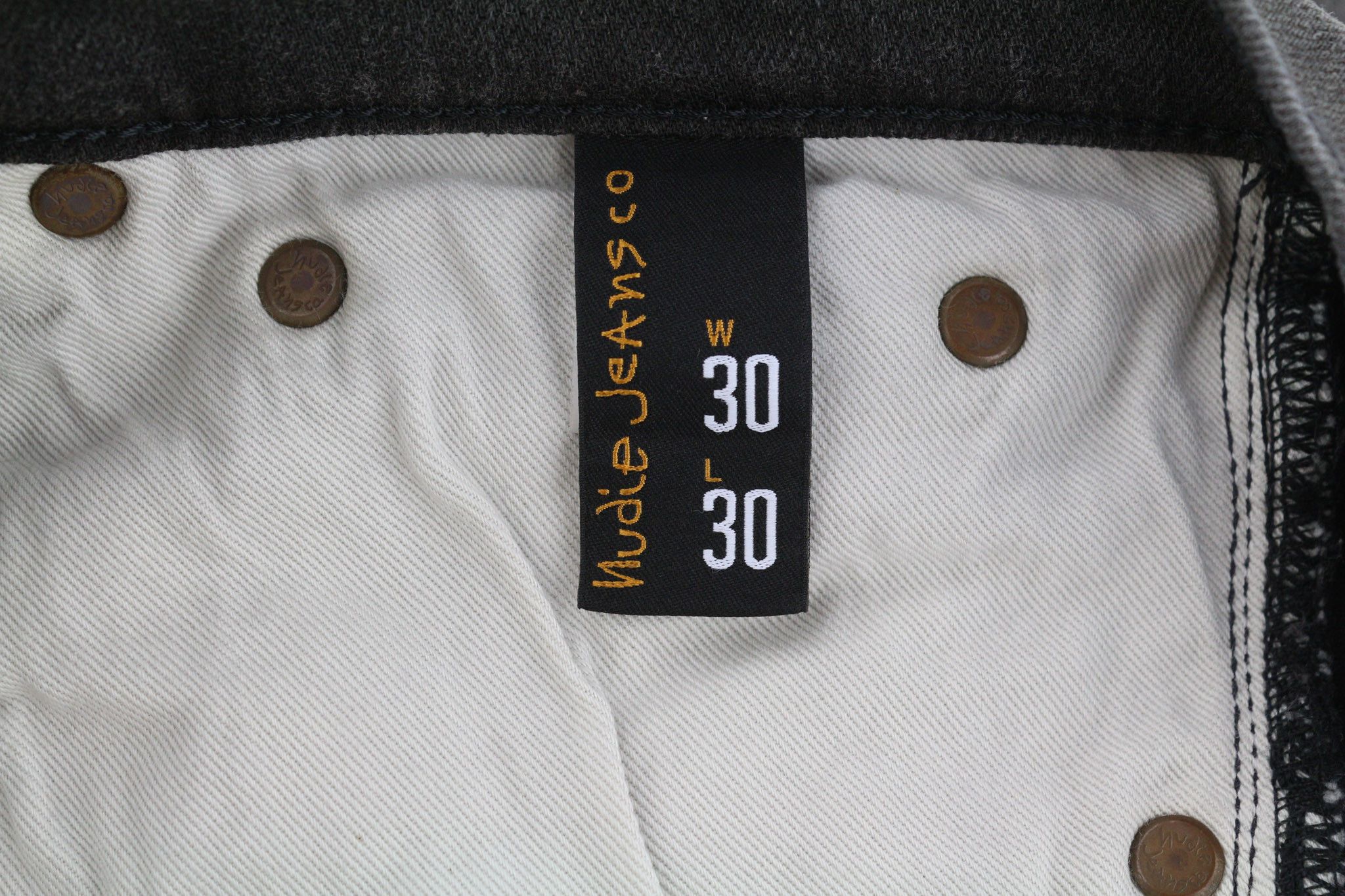 Nudie Jeans PIPE LED W30/L30 Grey Marble Organic Jeans 81639 Size US 30 / EU 46 - 7 Thumbnail