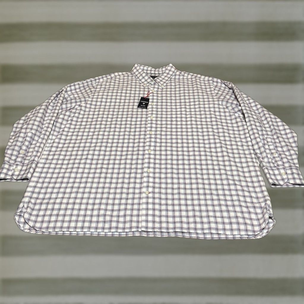 Cremieux CREMIEUX Mens 4XT Plaid Button Down Shirt 100% Cotton Flannel Long Sleeve NWT Size US XXL / EU 58 / 5 - 1 Thumbnail